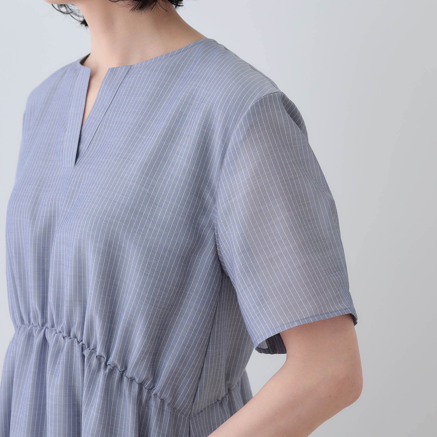 INDIVI「【洗える／エアリー】ハイウエストワンピース」|ワンピース|