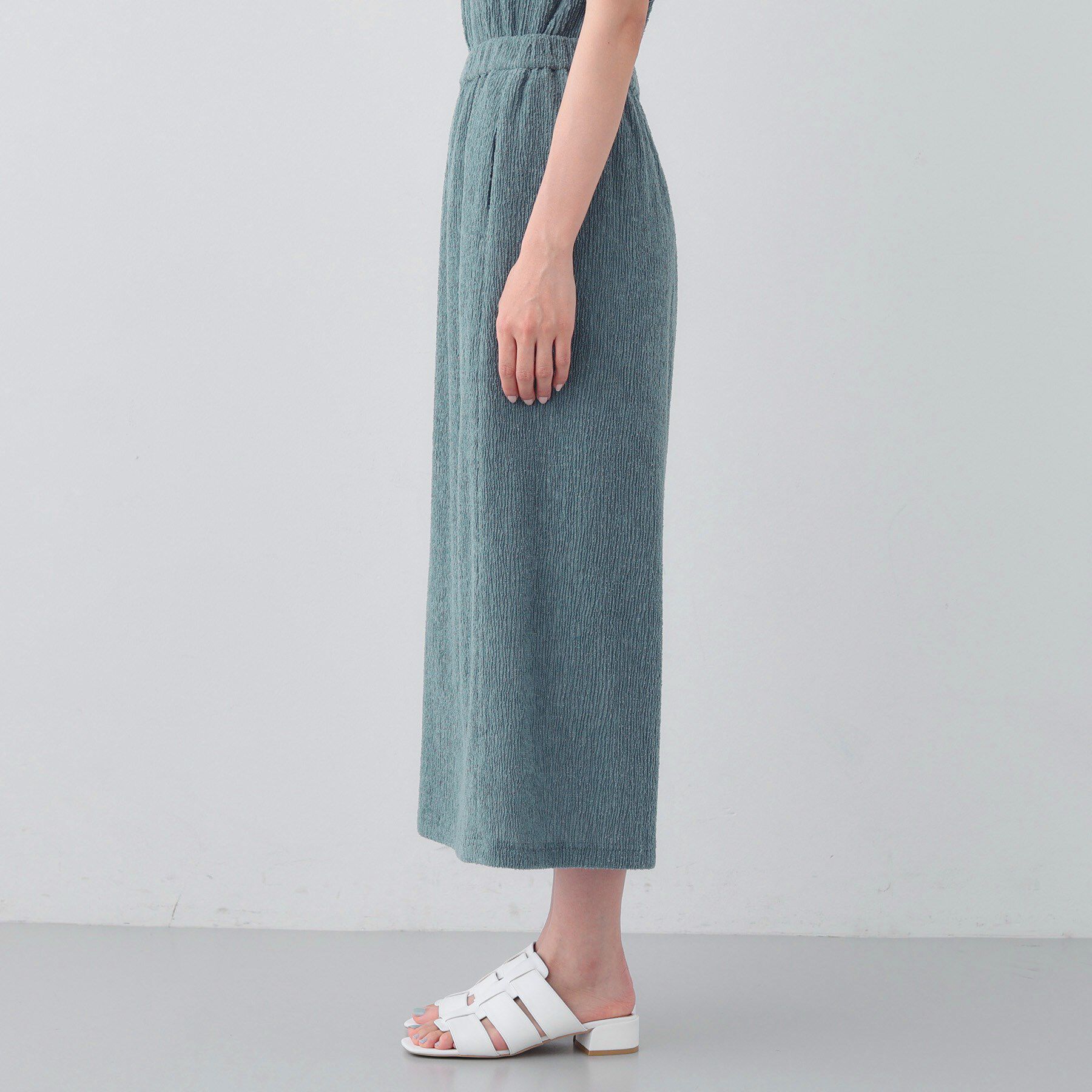 INDIVI「【日本製／SETUP可能】巻き風デザインスカート」|スカート|