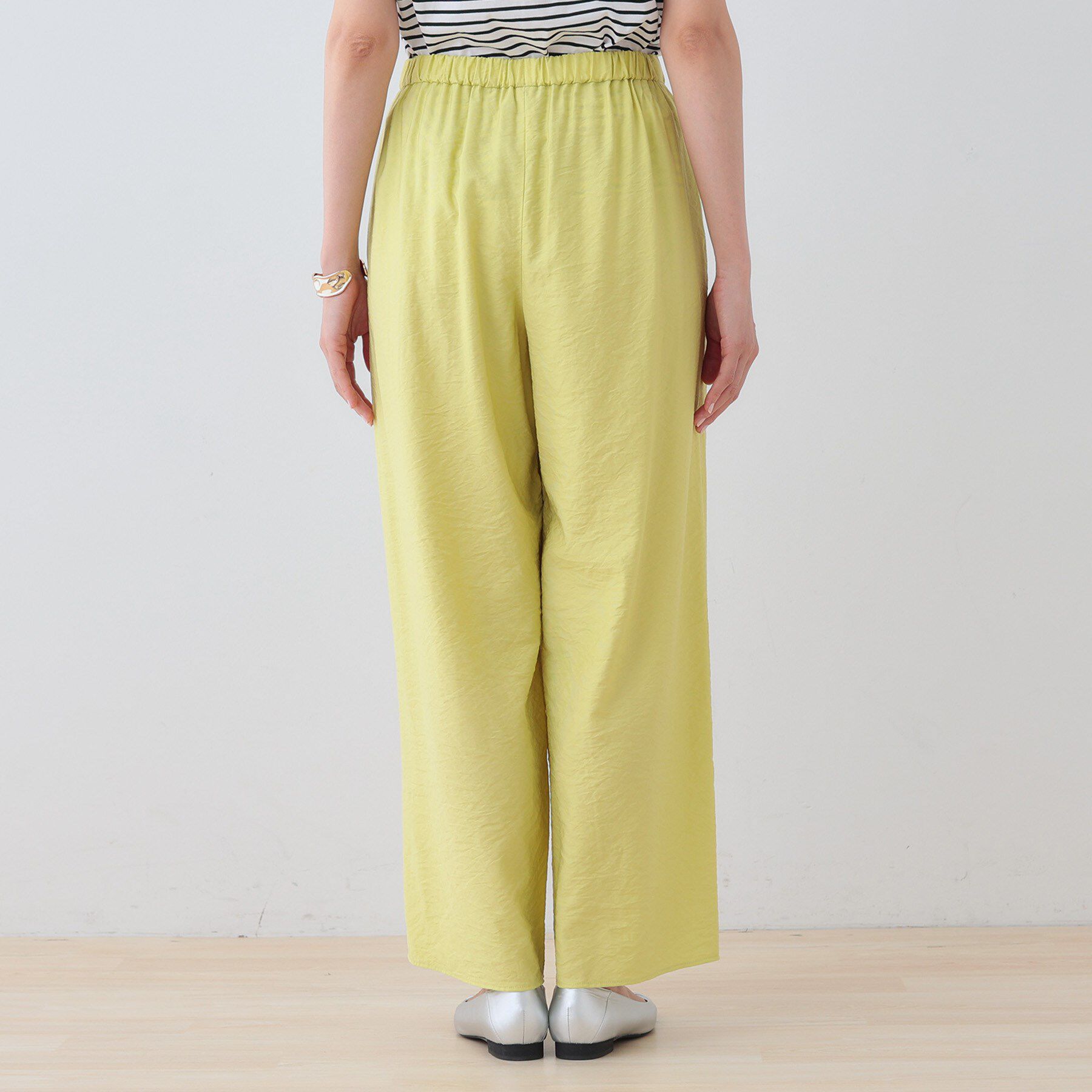 INDIVI「【洗える／UVケア／SETUP可能】ドロストワイドパンツ」|その他|