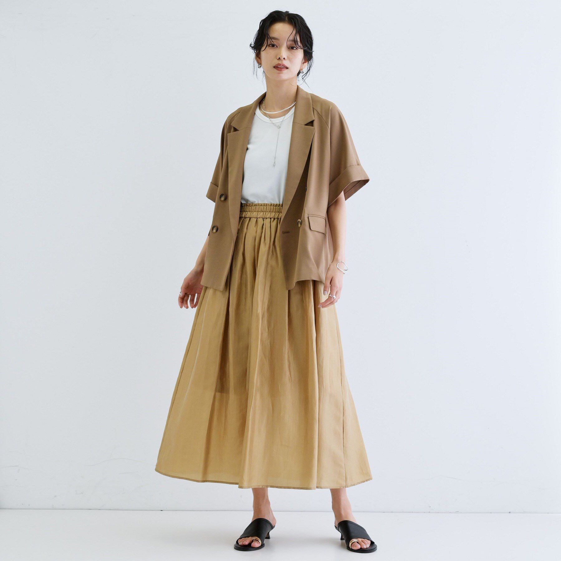 GALLEST「シアーマキシスカート」|スカート|