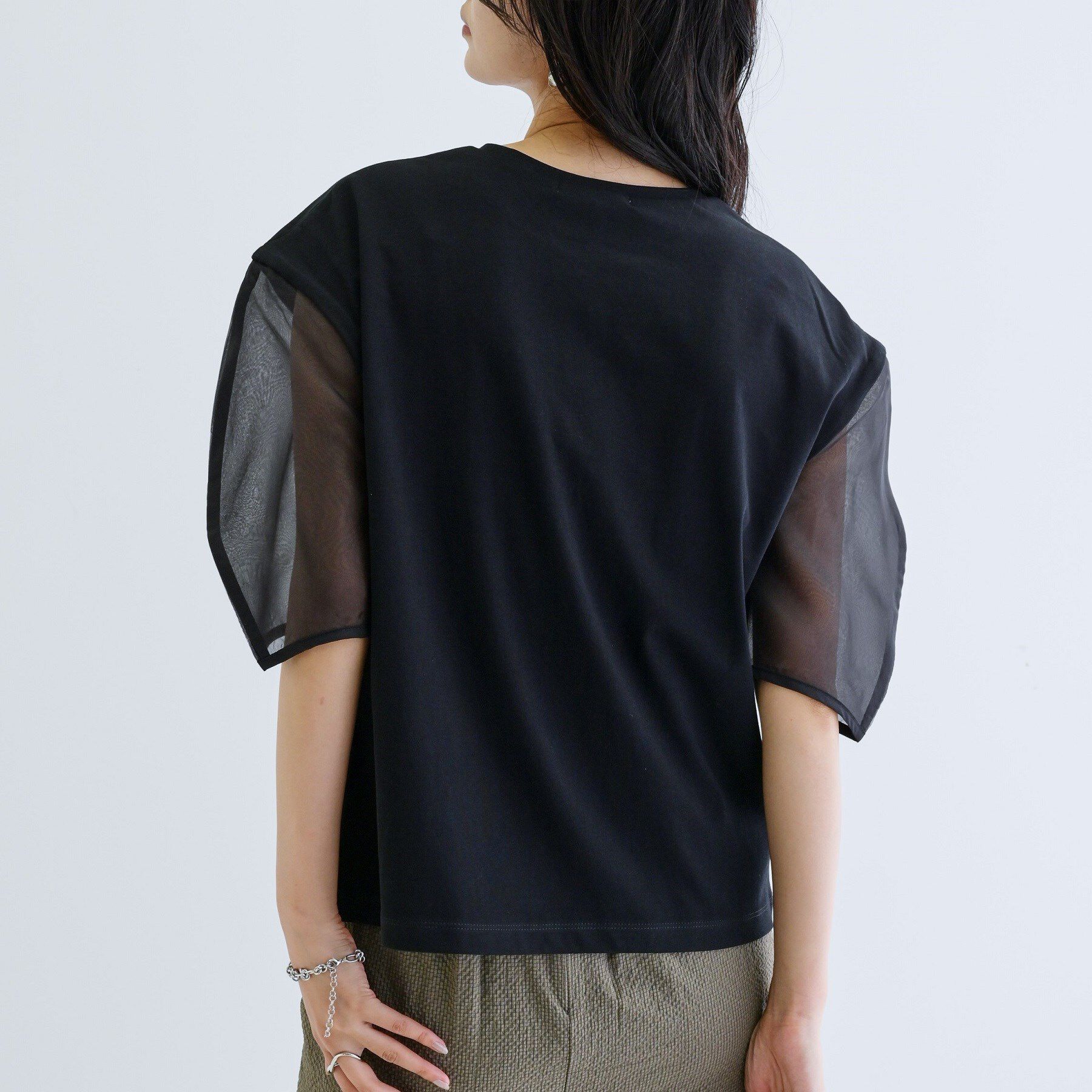 GALLEST「シアースリーブプリントTシャツ」|Tシャツ・カットソー|