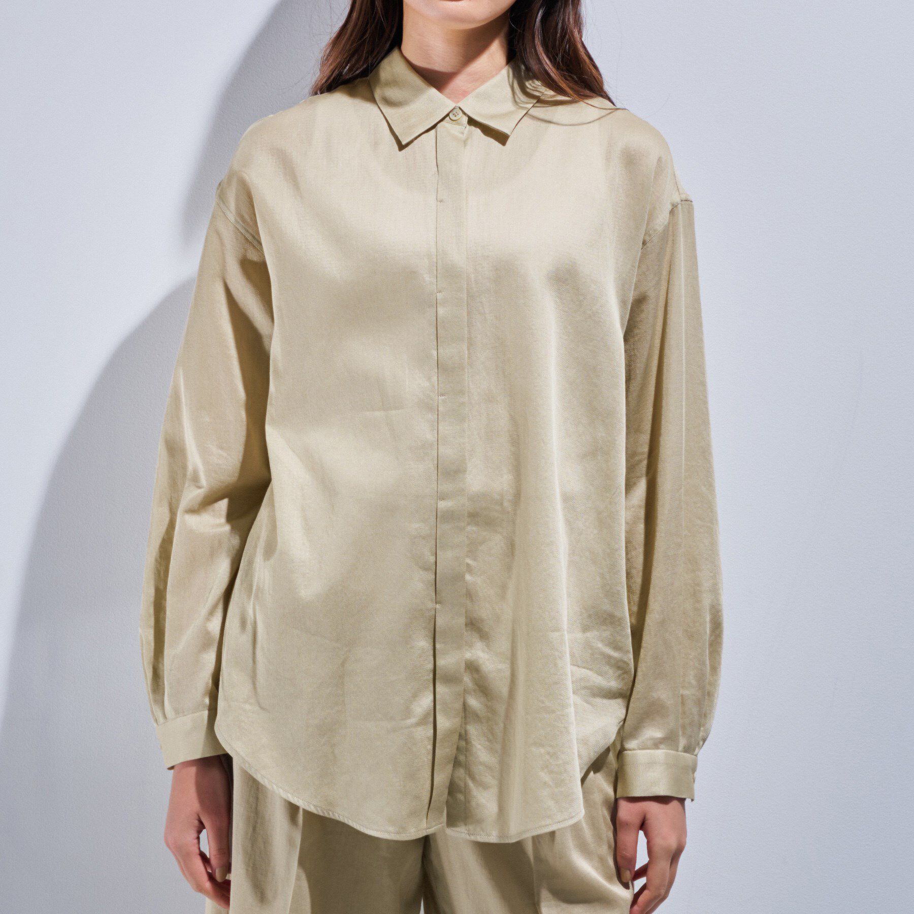 INDIVI「【日本製／SETUP可能】ガーゼ素材ブラウス」|シャツ・ブラウス|