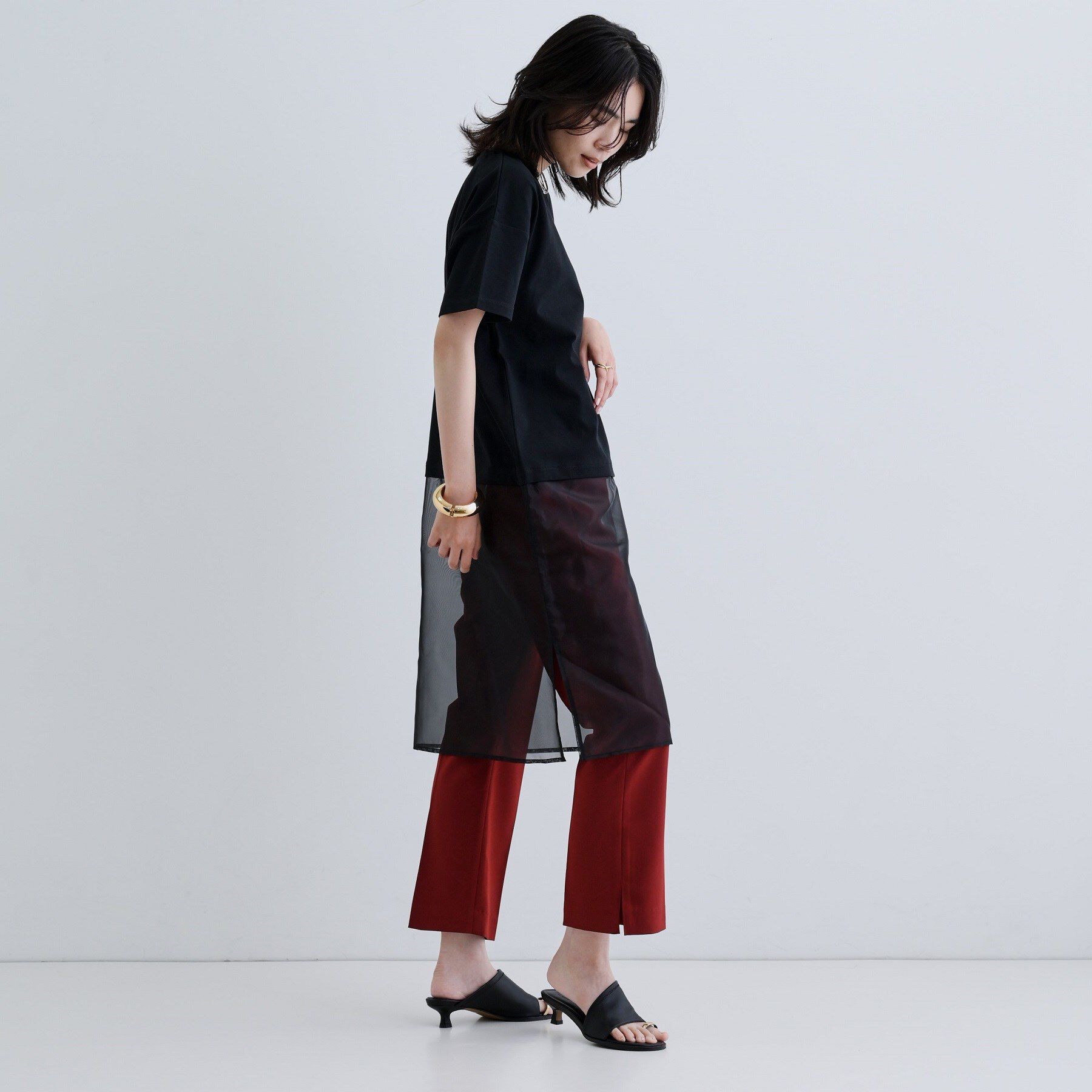 GALLEST「シアードッキングTシャツ」|Tシャツ・カットソー|