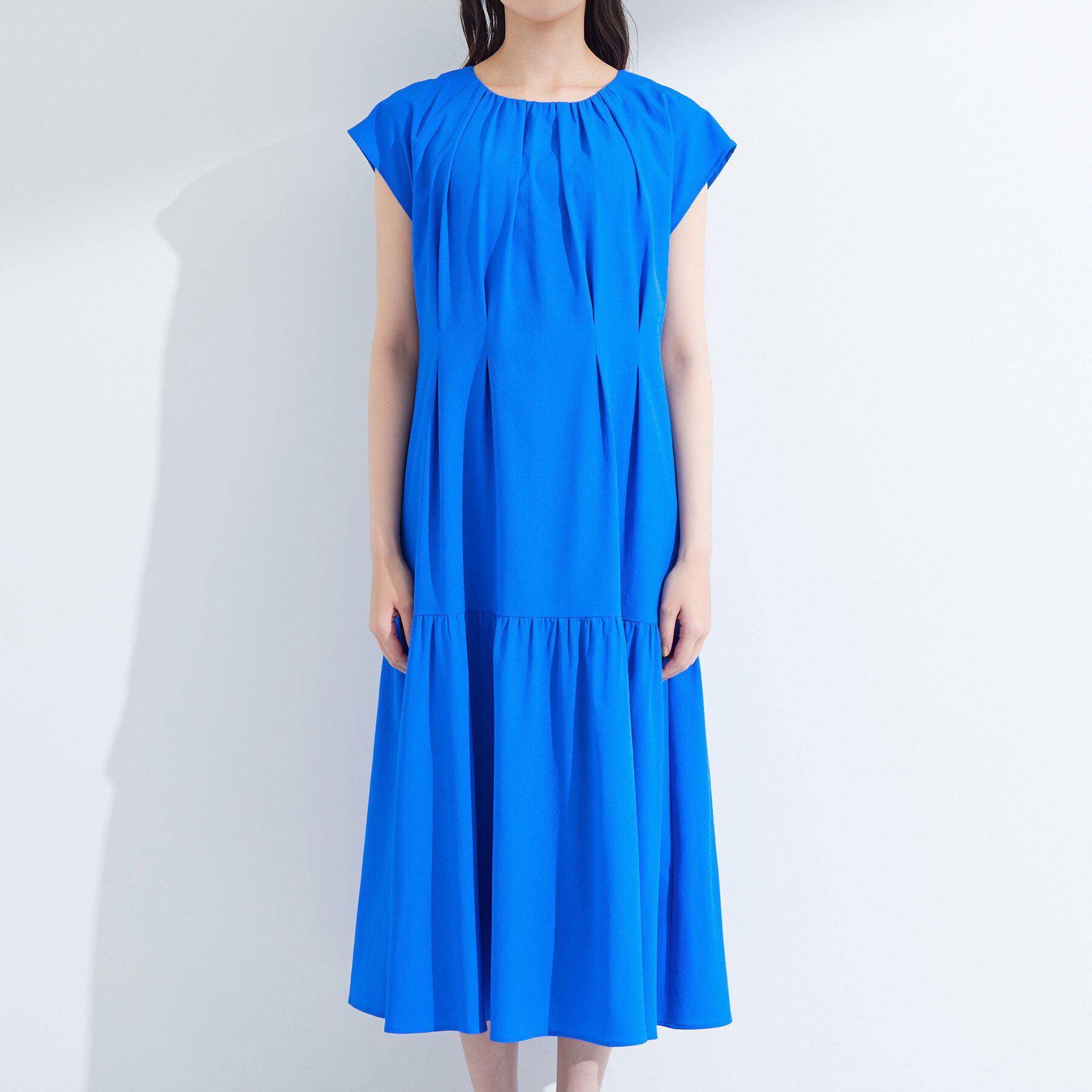 INDIVI「【1枚でコーデ完成！】タックワンピース」|ワンピース|