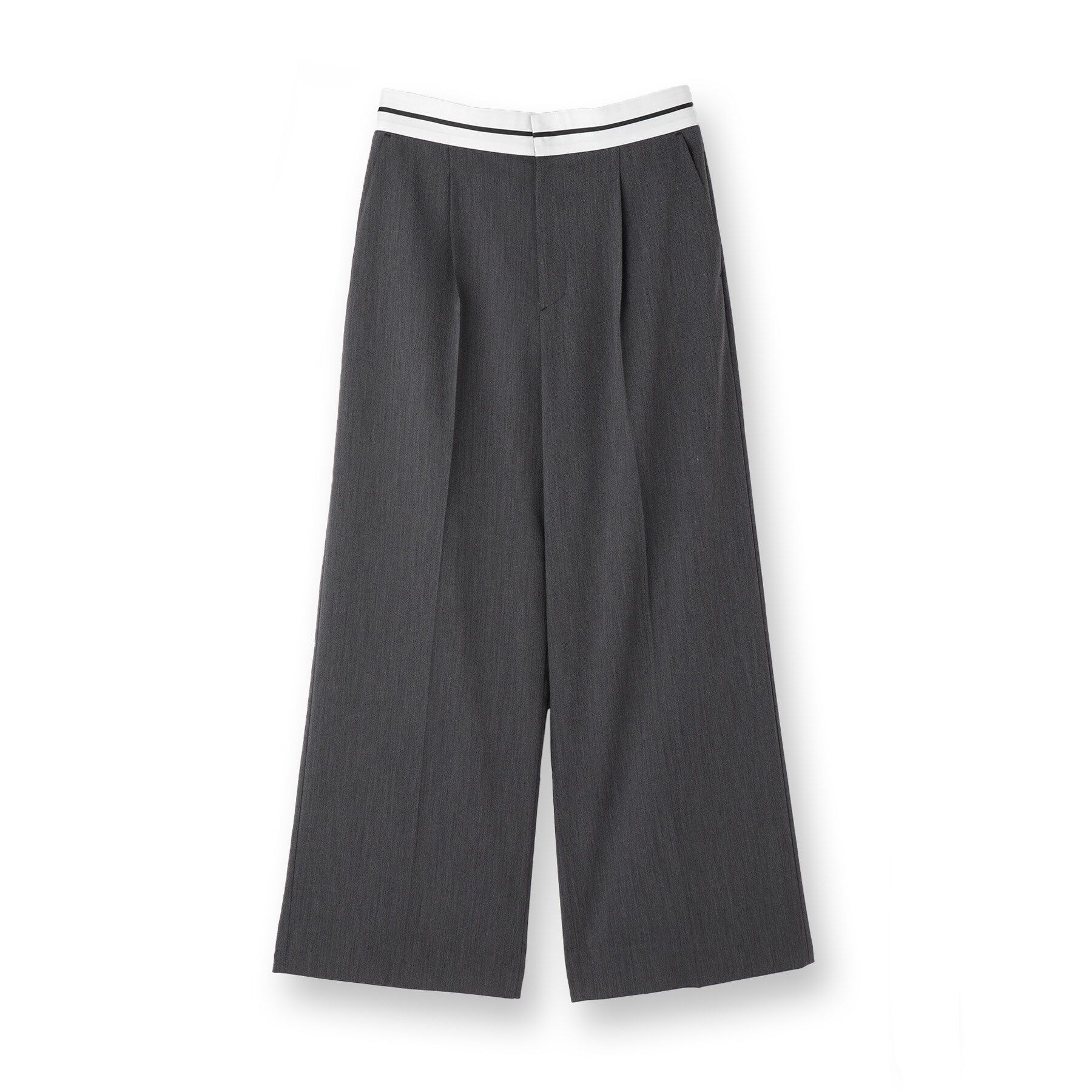 INDIVI「【ウール調素材】ベルトデザインワイドパンツ」|その他|