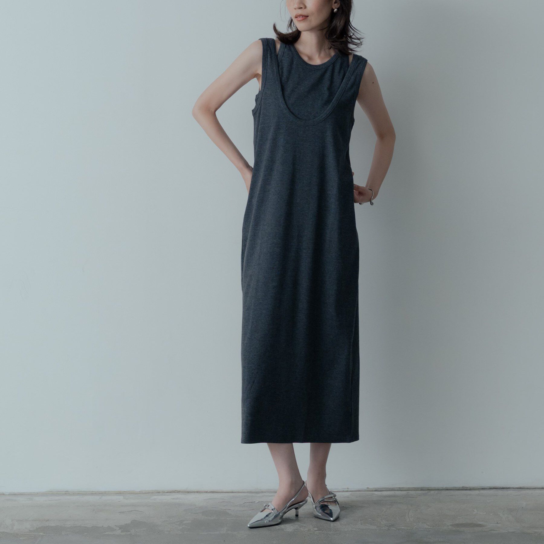 GALLEST「タンクトップレイヤードワンピース」|ワンピース|