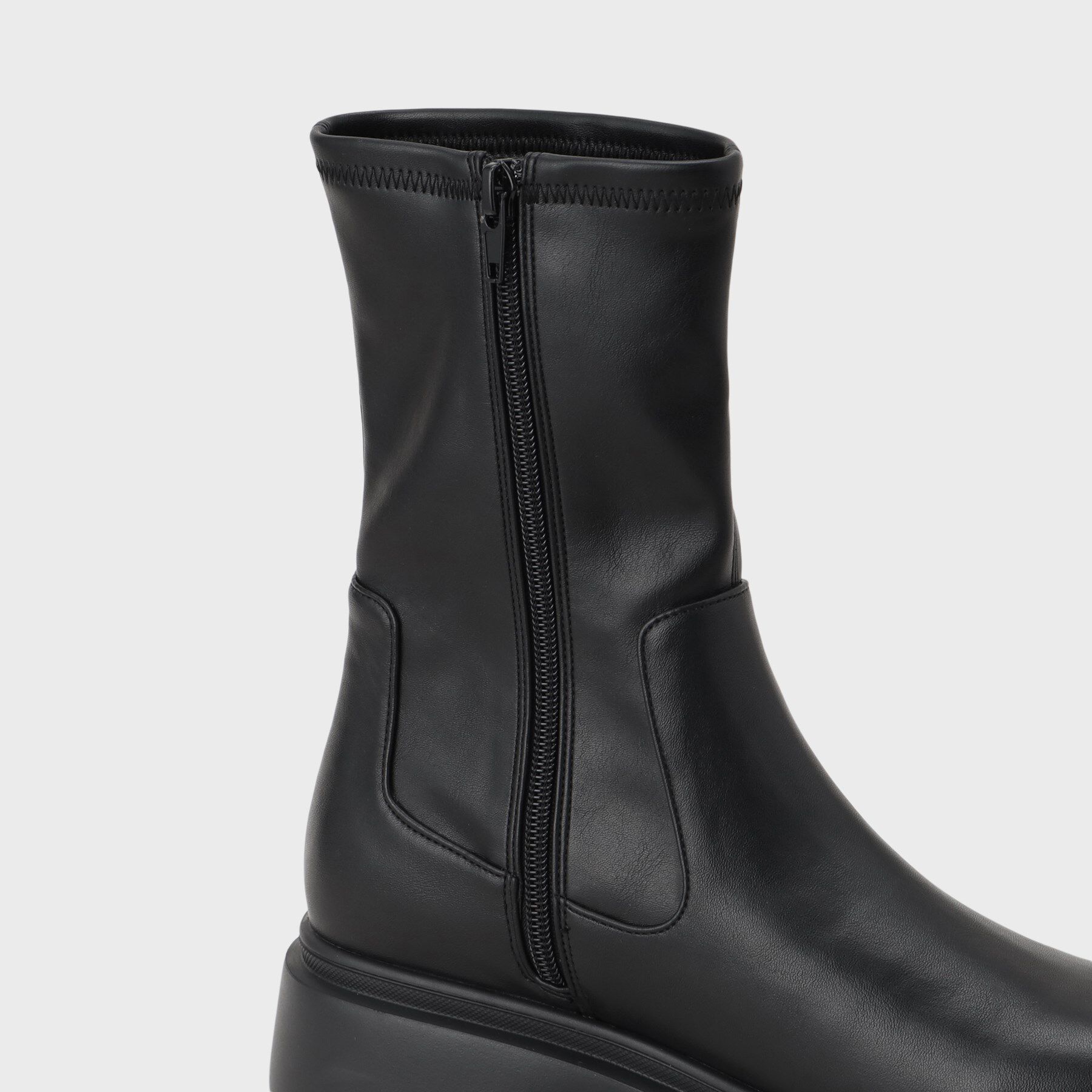 INDIVI「ストレッチミドルブーツ」|ショートブーツ|