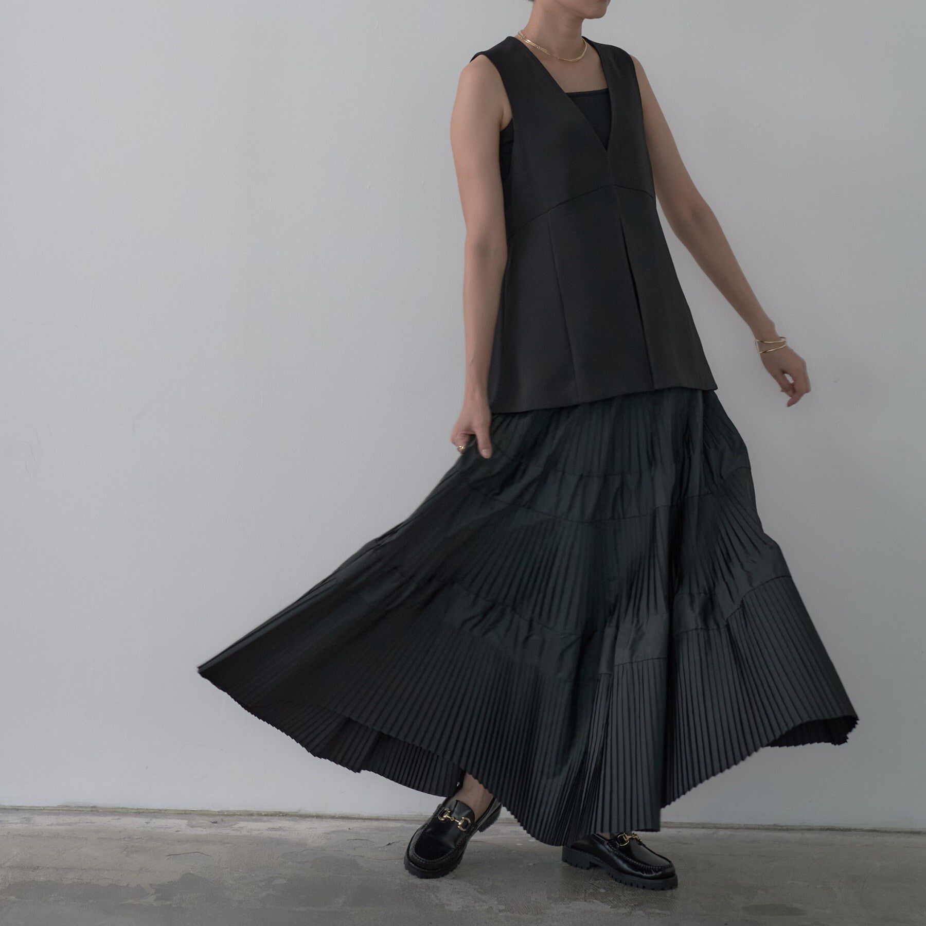 GALLEST「プリーツティアードスカート」|スカート|