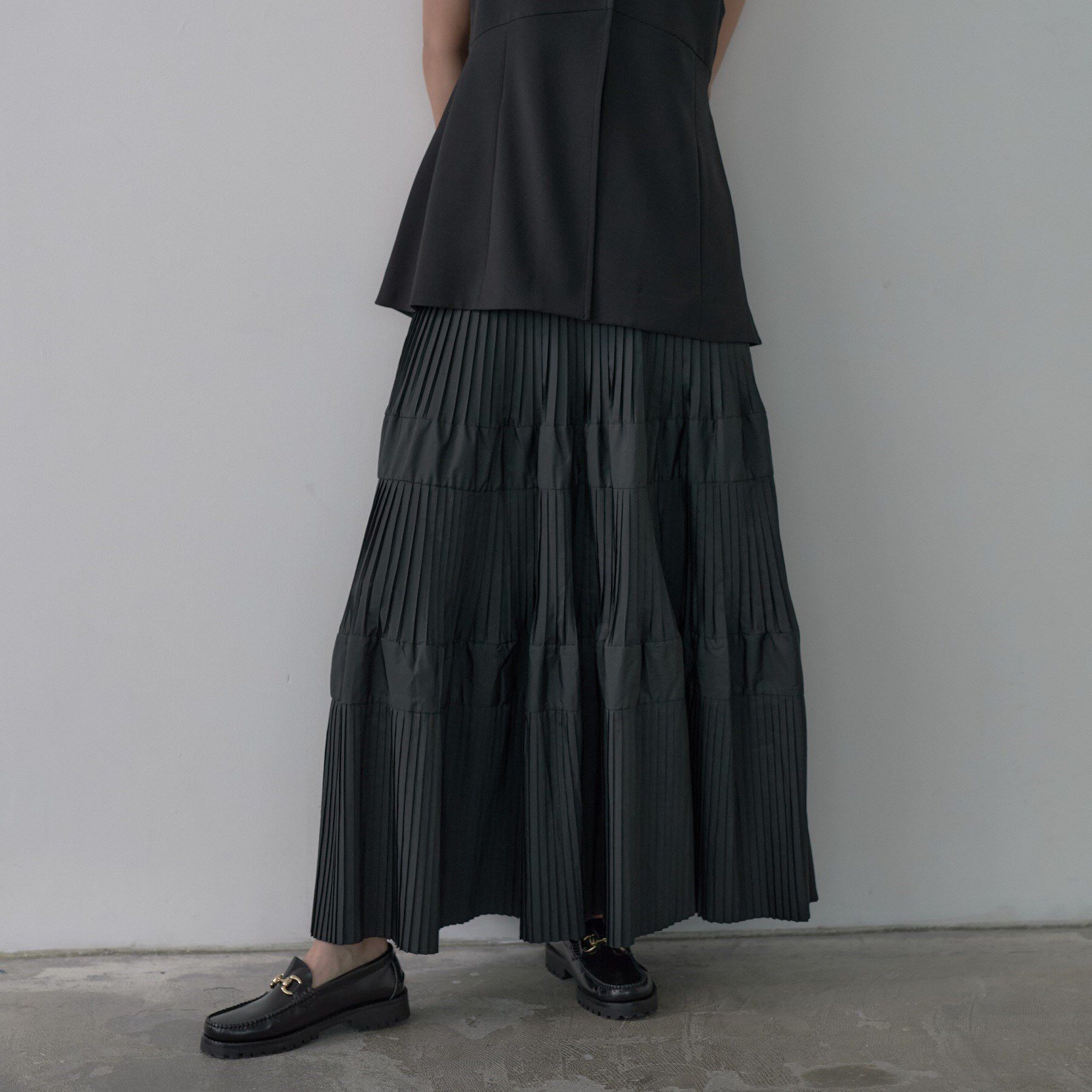 GALLEST「プリーツティアードスカート」|スカート|