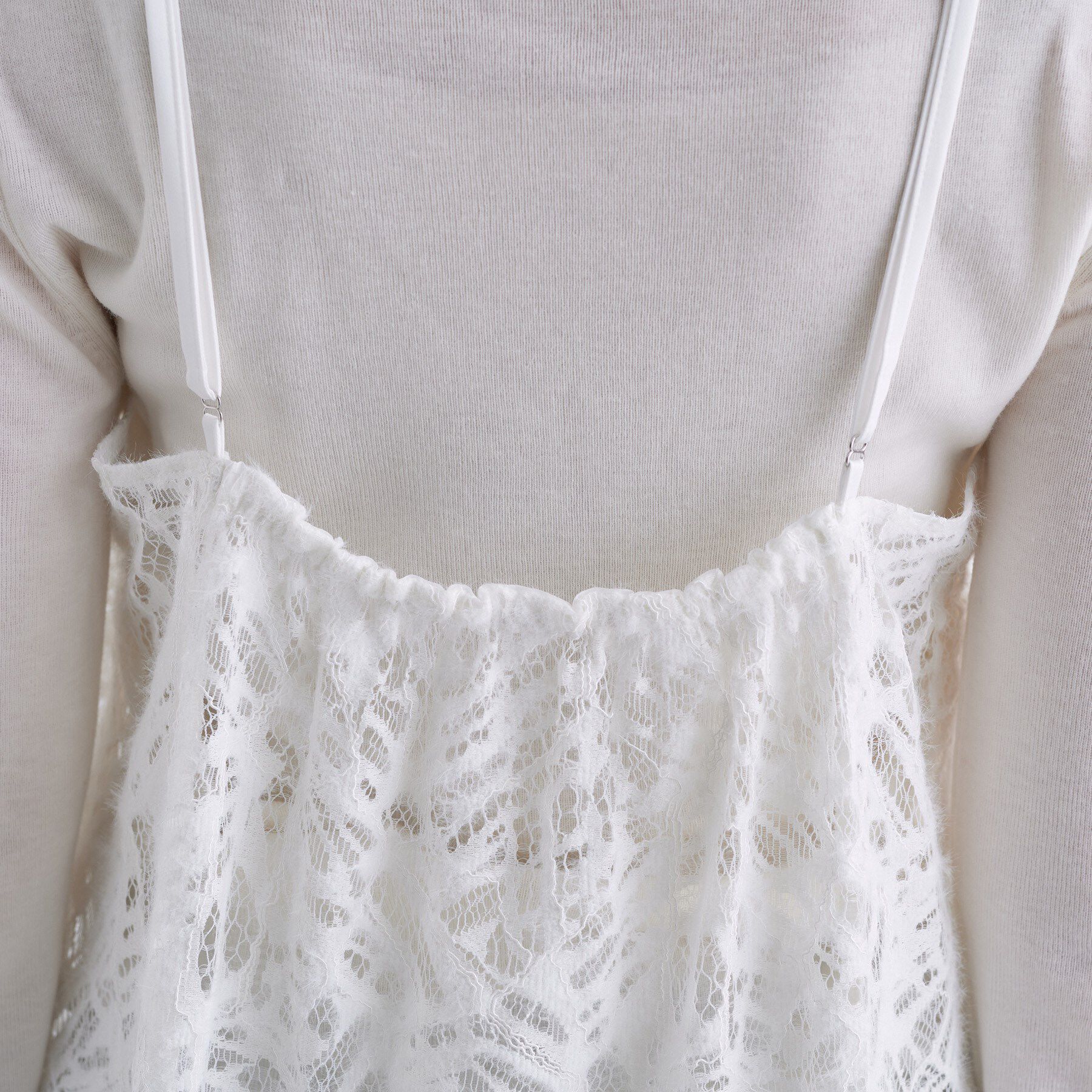 INDIVI「【レイヤード◎】レースキャミドレス」|ワンピース|