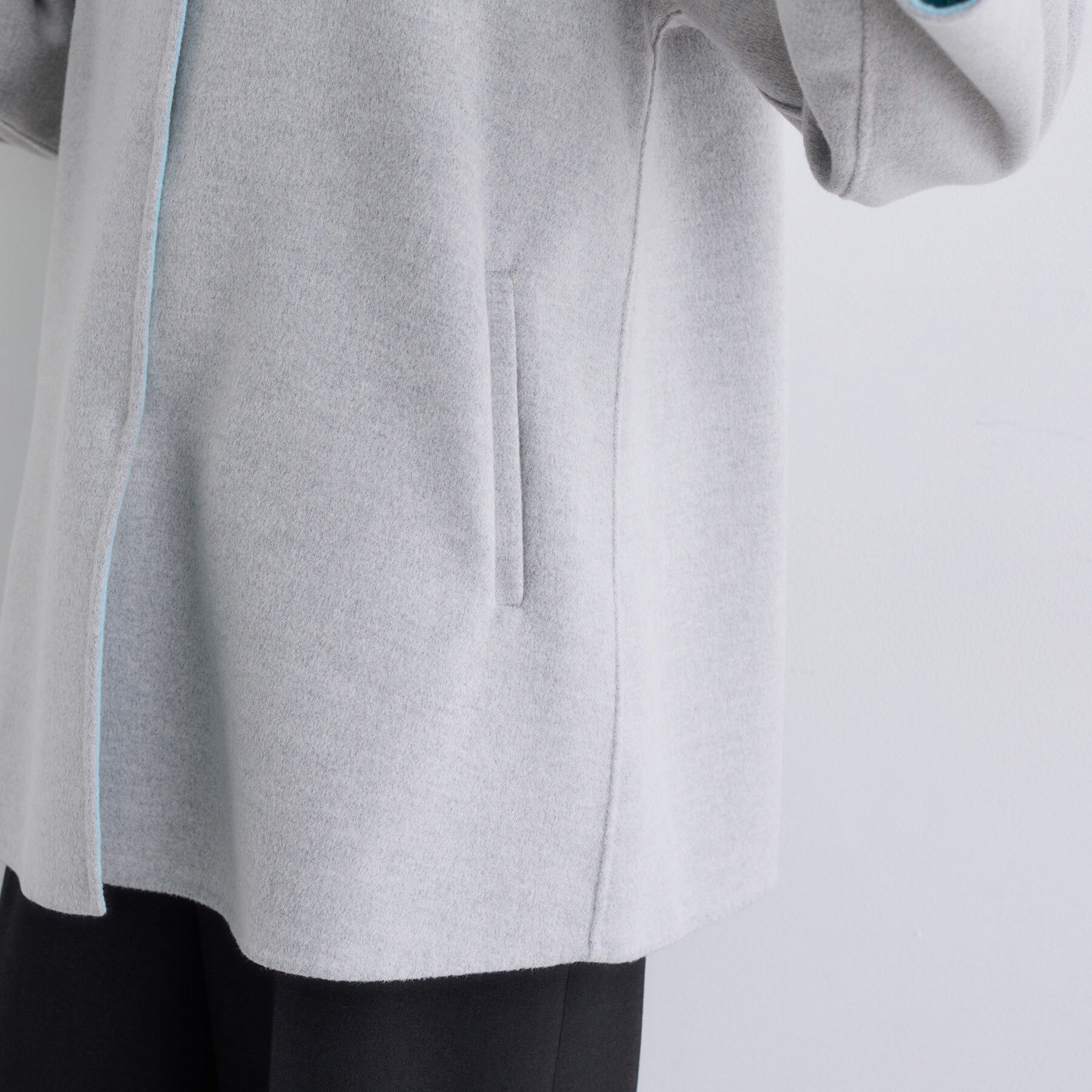 INDIVI「【配色デザイン／ミドル丈】ウールリバー テントラインコート」|その他|