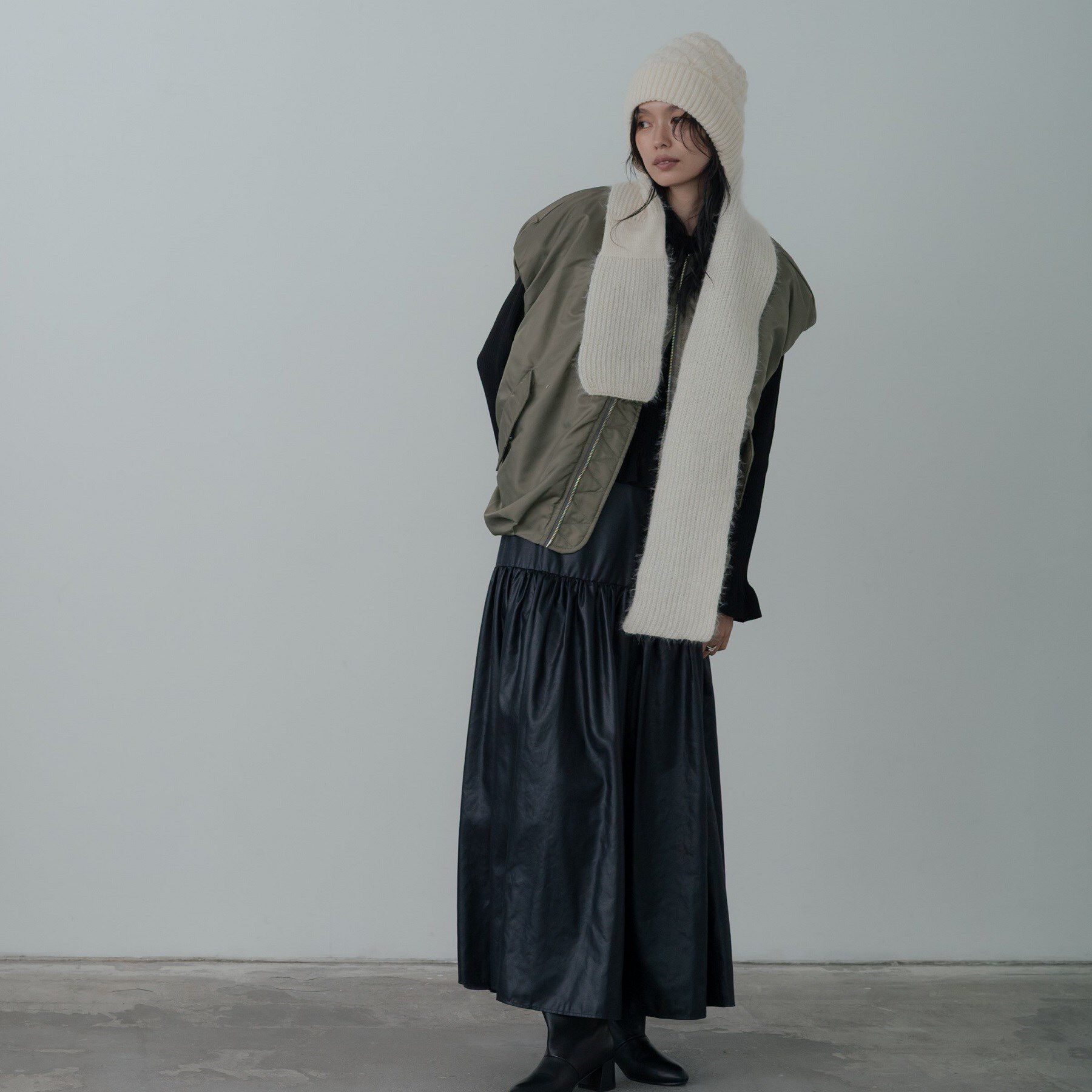 GALLEST「マフラーニットキャップ」|ストール|