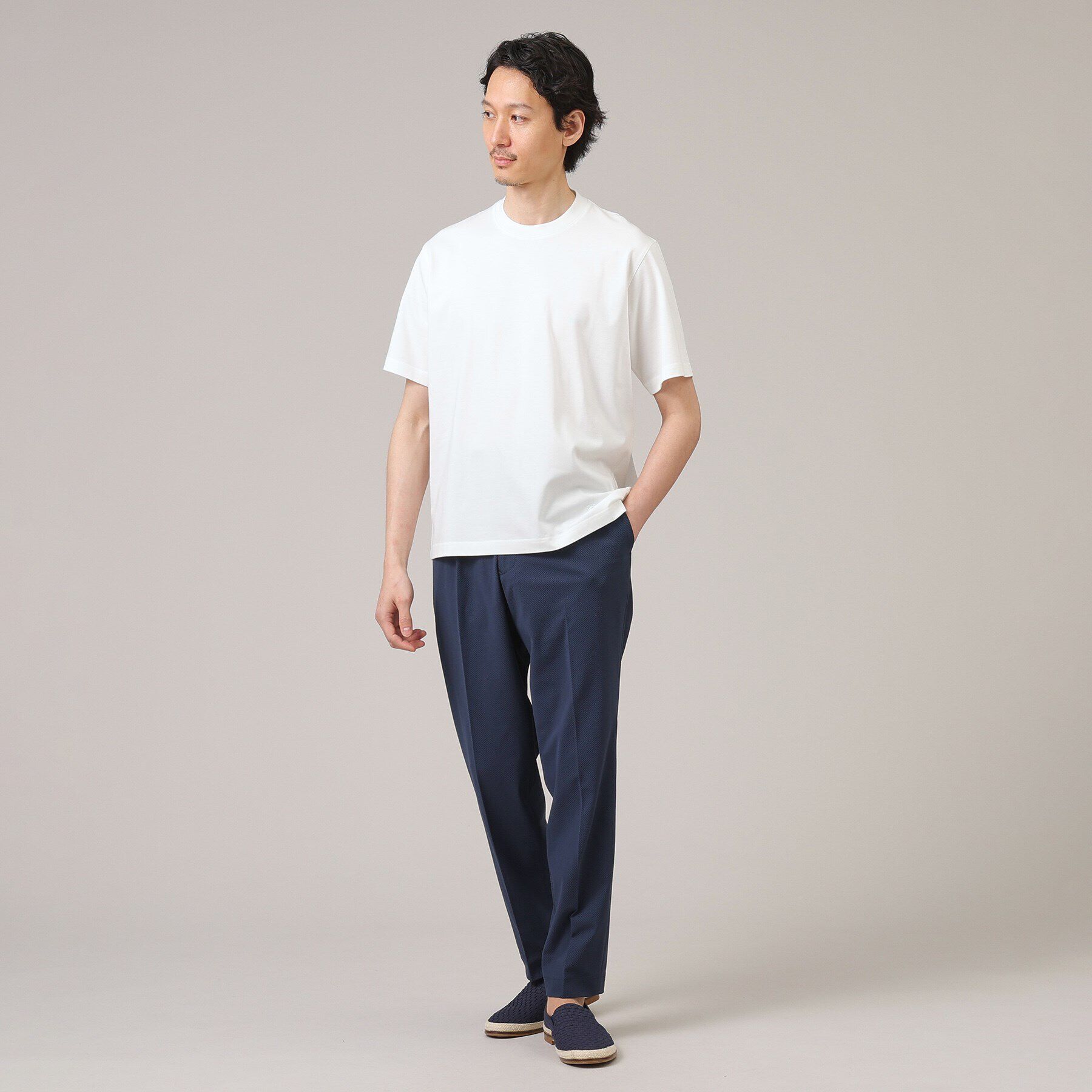 TAKEO KIKUCHI「【抗菌防臭】ジャケットインナー 半袖 カットソー」|Tシャツ・カットソー|