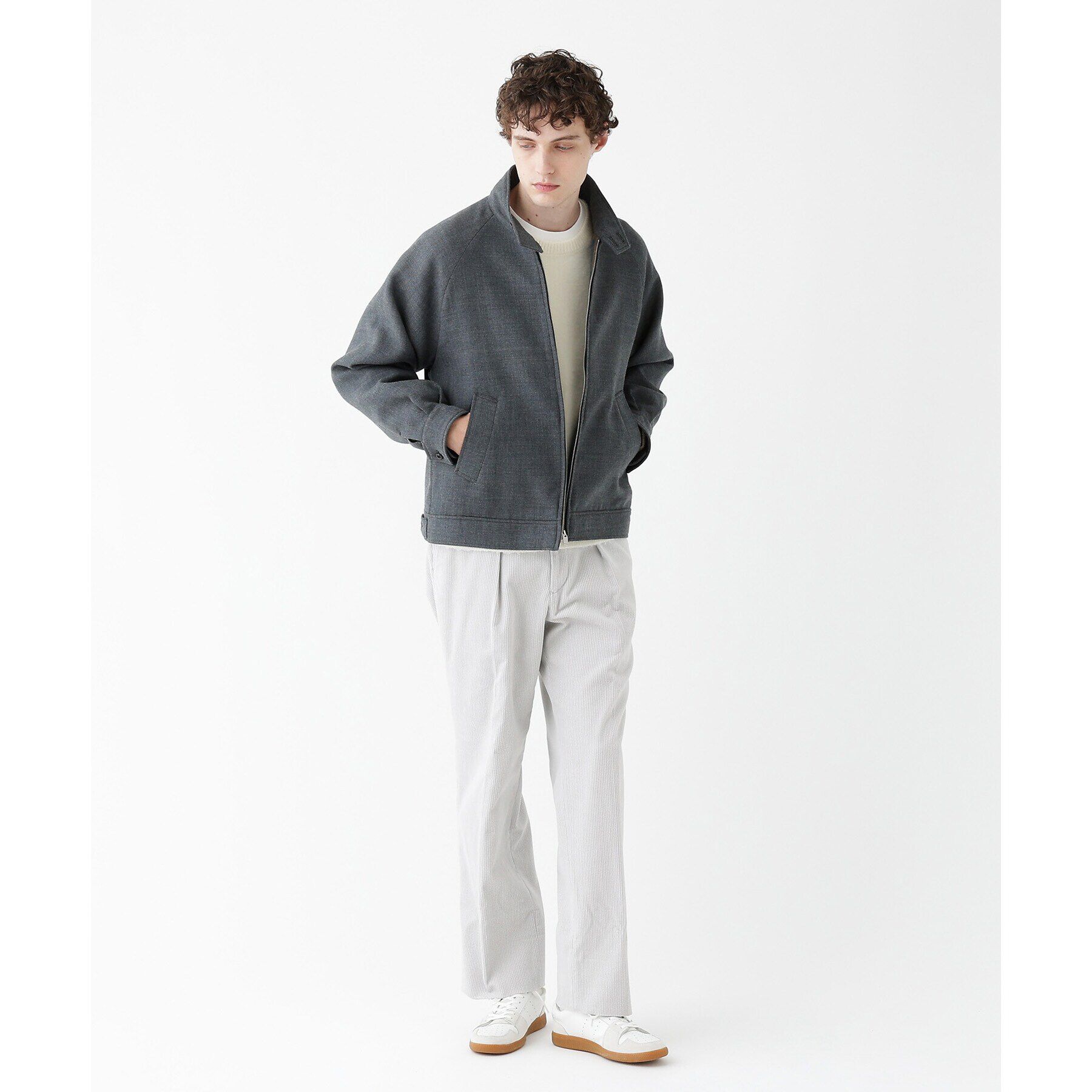 TAKEO KIKUCHI「【THE FLAGSHIP】ウールダブルフェイス ブルゾン」|ブルゾン・スタジャン|