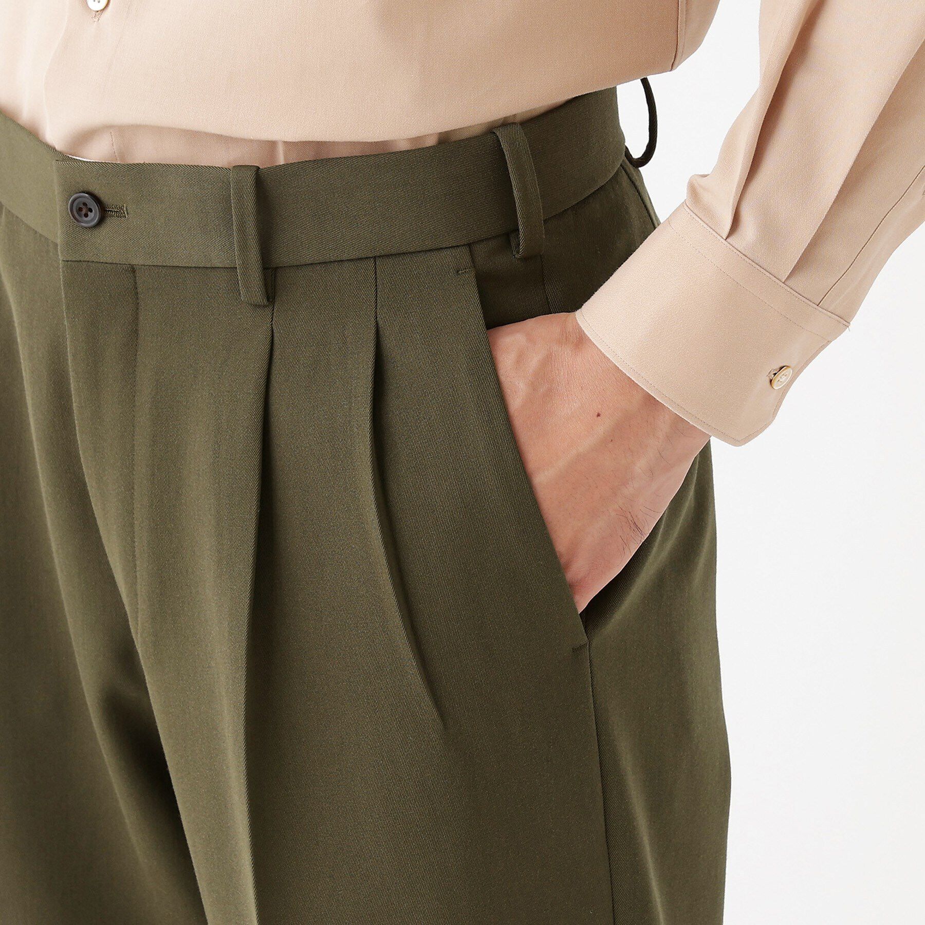 TAKEO KIKUCHI「【THE FLAGSHIP】ギャバ ダブル パンツ」|その他|