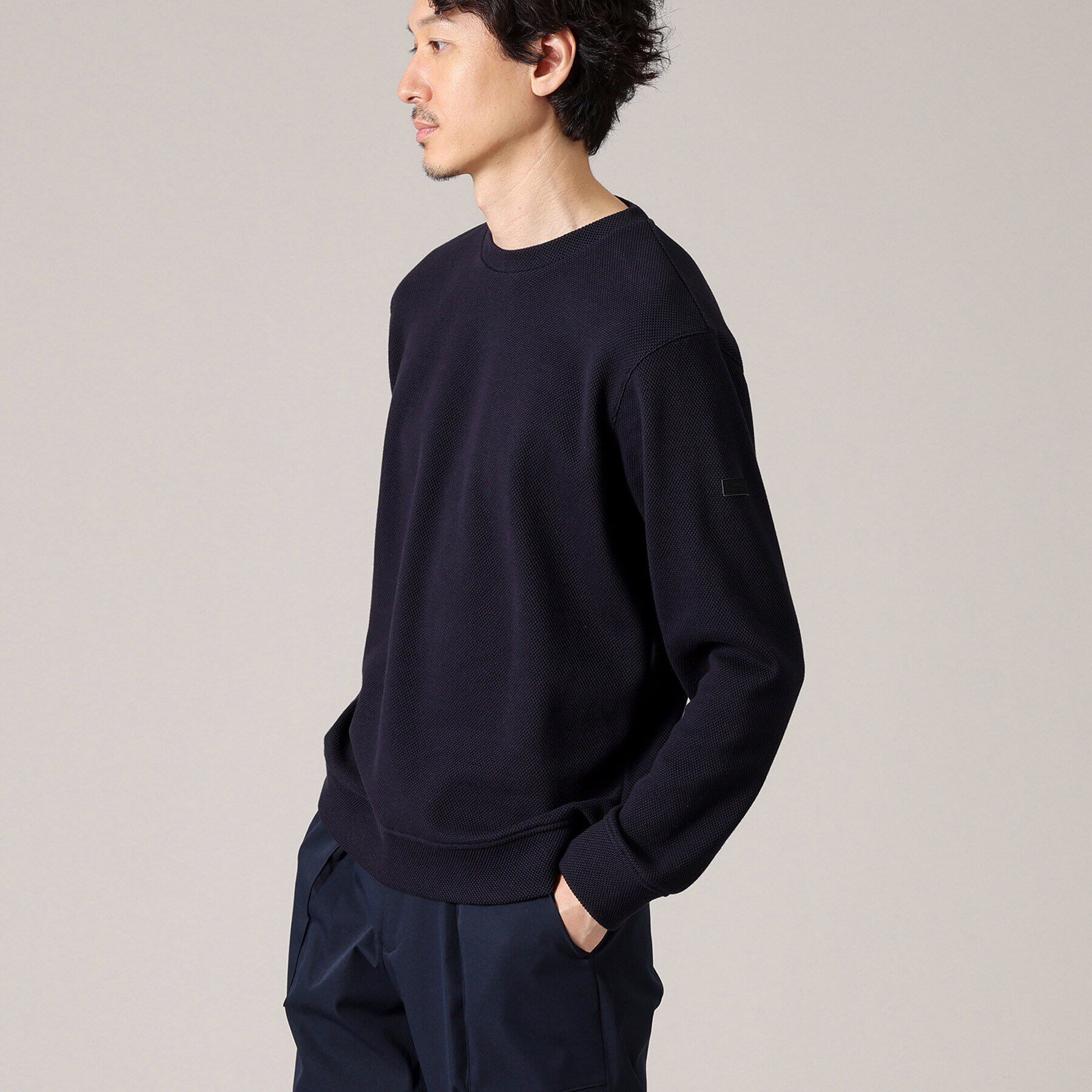 TAKEO KIKUCHI「【尾州織】クルーネック カットソー」|Tシャツ・カットソー|