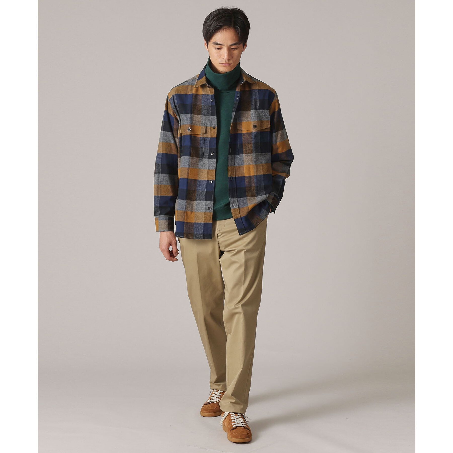 TAKEO KIKUCHI「ウールブレンド オフタートルネック カットソー」|Tシャツ・カットソー|