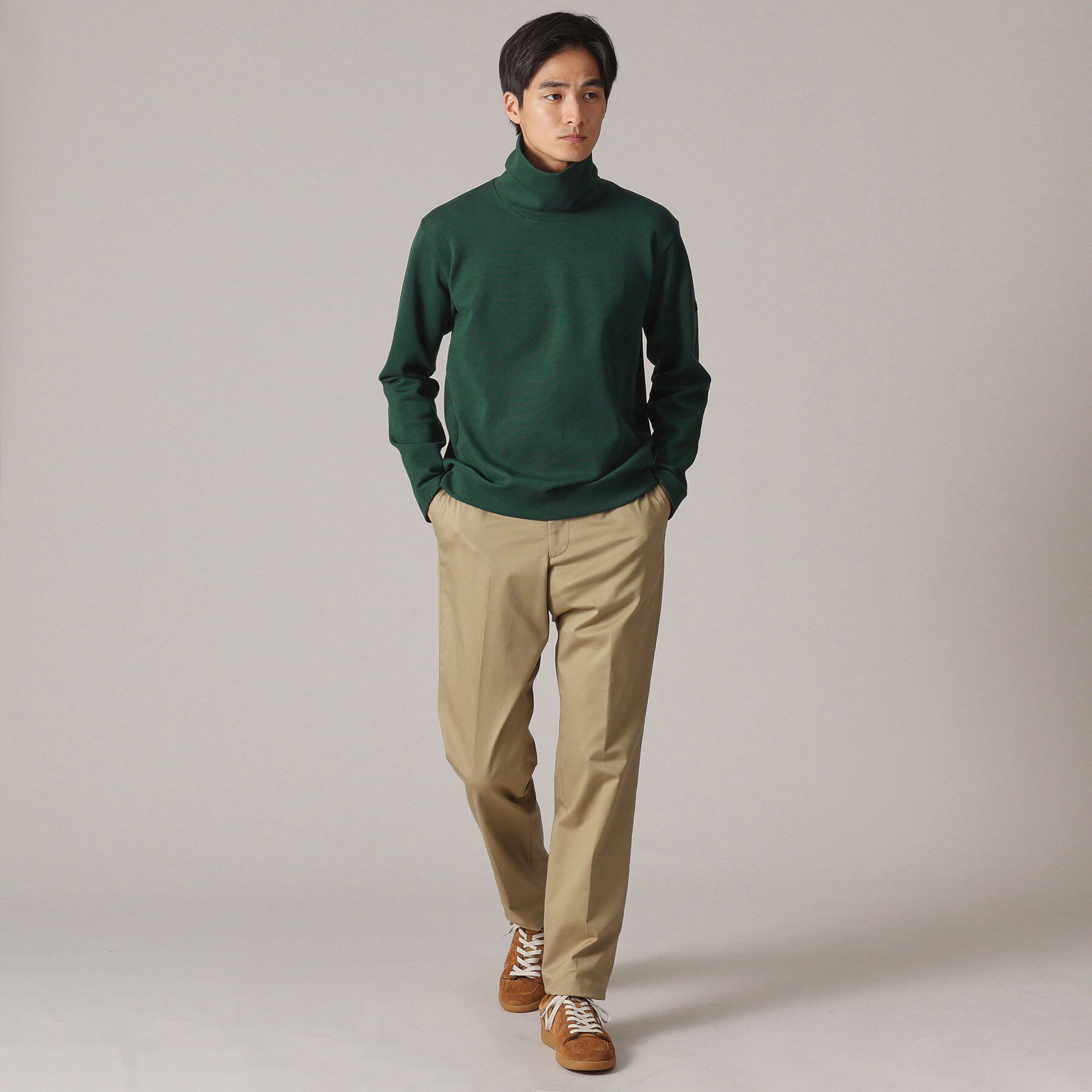 TAKEO KIKUCHI「ウールブレンド オフタートルネック カットソー」|Tシャツ・カットソー|