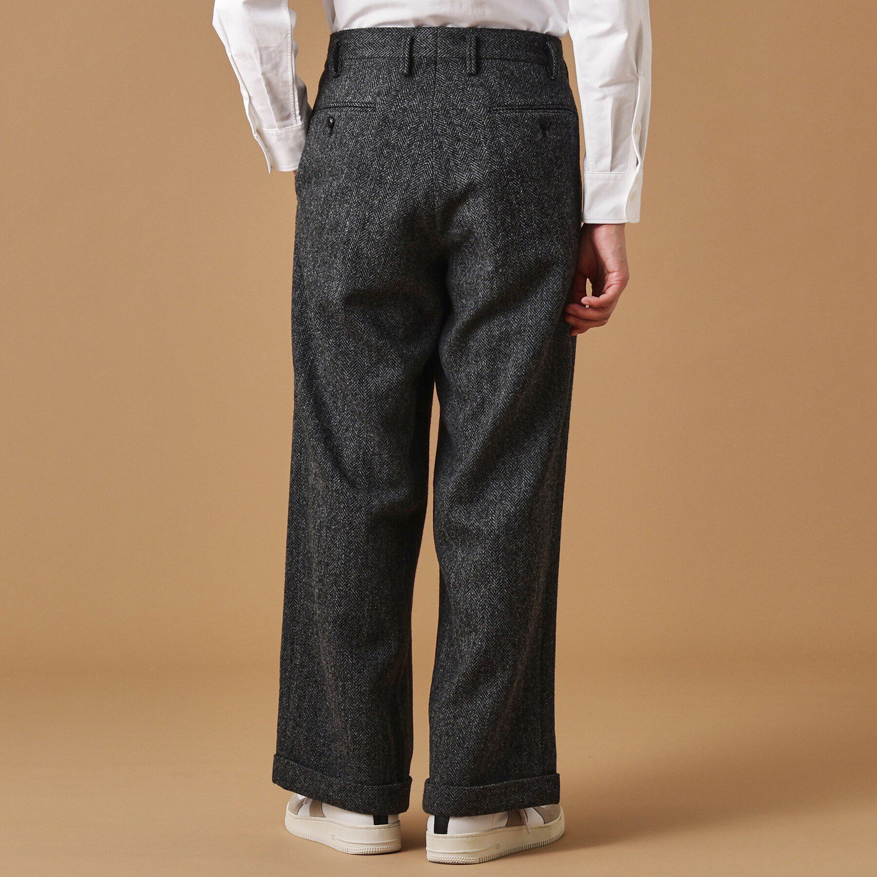 40CARATS&525「ブリティッシュウールヘリンボン ワイドパンツ」|その他|