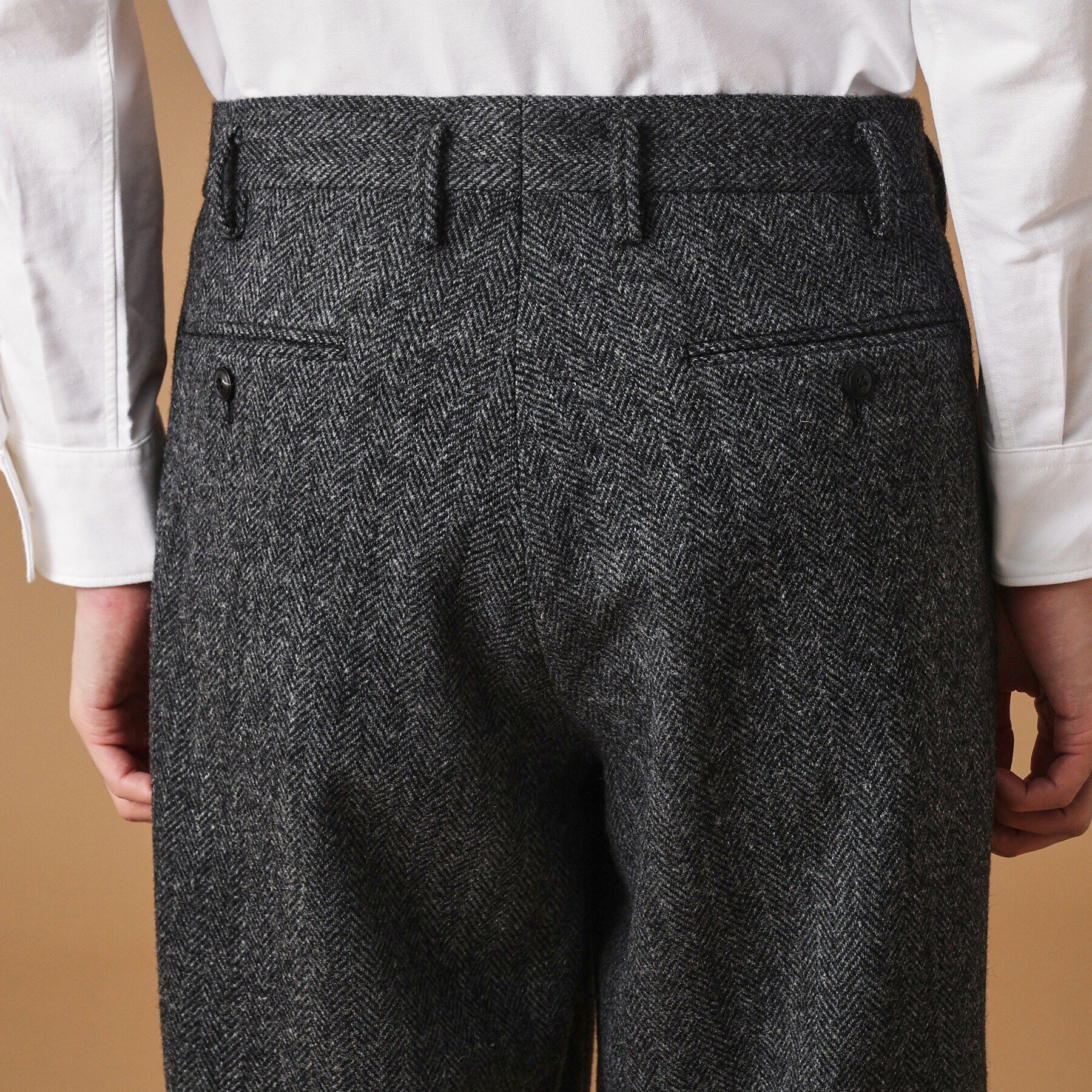 40CARATS&525「ブリティッシュウールヘリンボン ワイドパンツ」|その他|