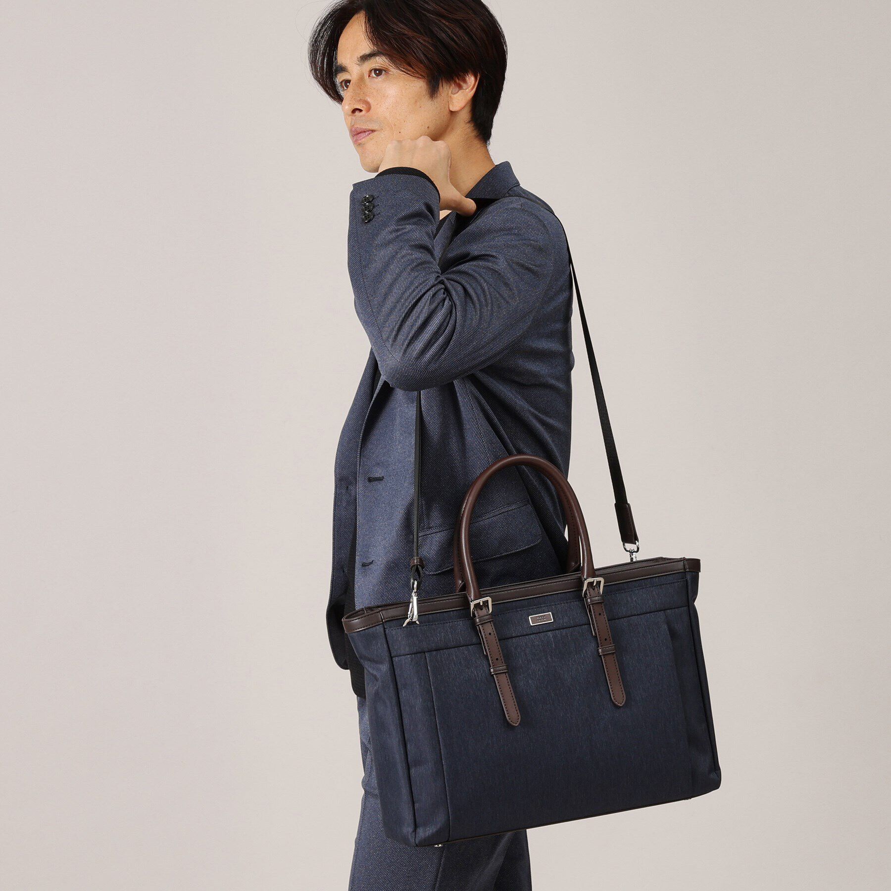 TAKEO KIKUCHI「ヘアラインスリム 横型トートバッグ」|トートバッグ|