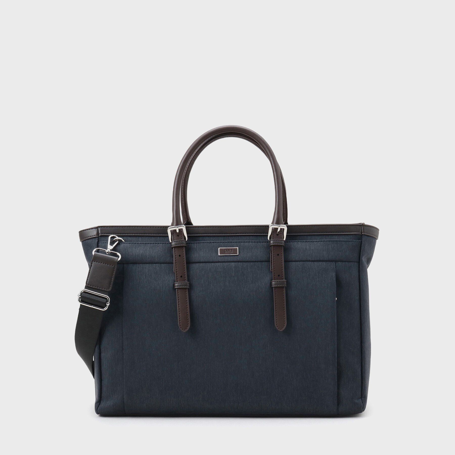 TAKEO KIKUCHI「ヘアラインスリム 横型トートバッグ」|トートバッグ|ネイビー(094)