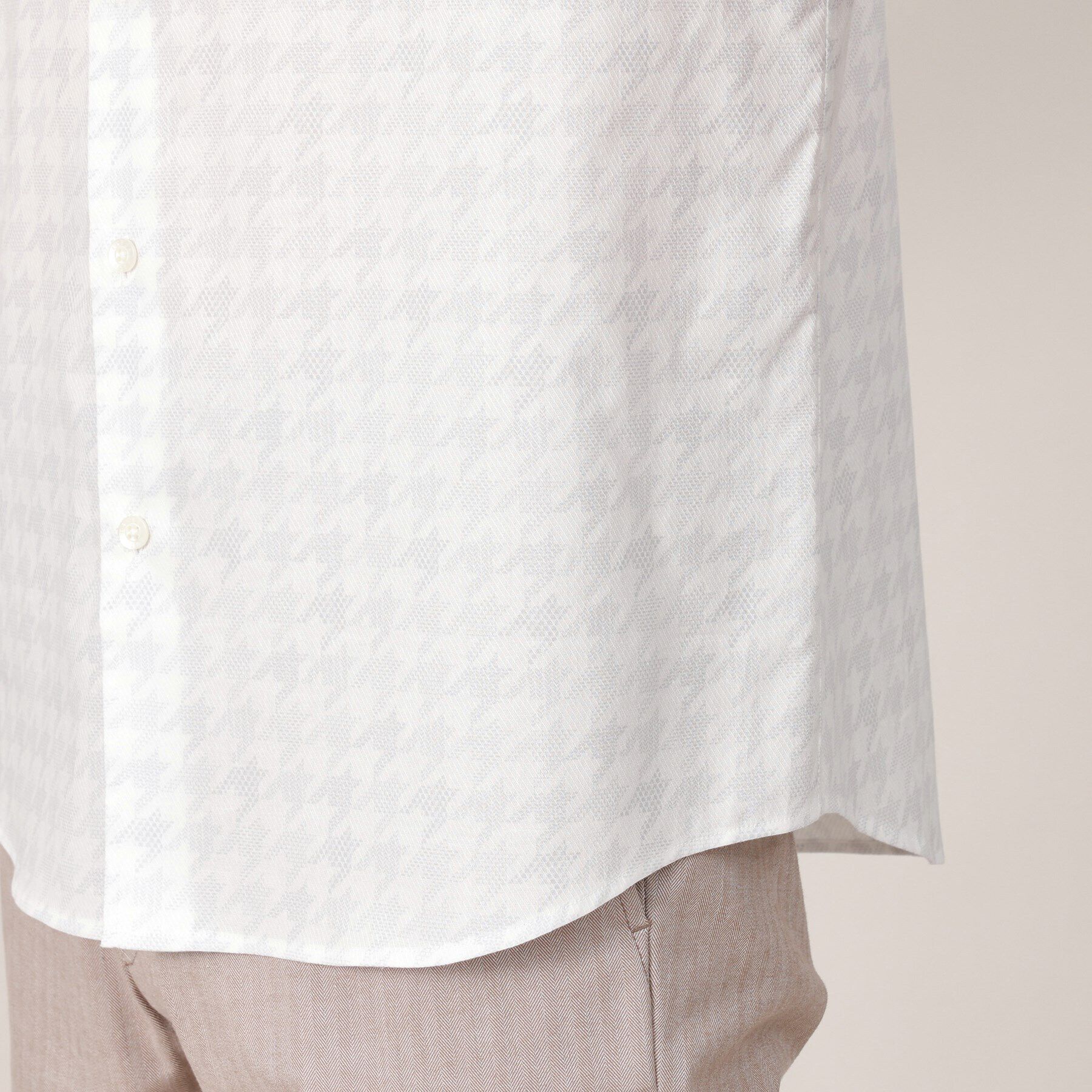 TAKEO KIKUCHI「【Made in JAPAN】千鳥プリント シャツ」|シャツ・ブラウス|