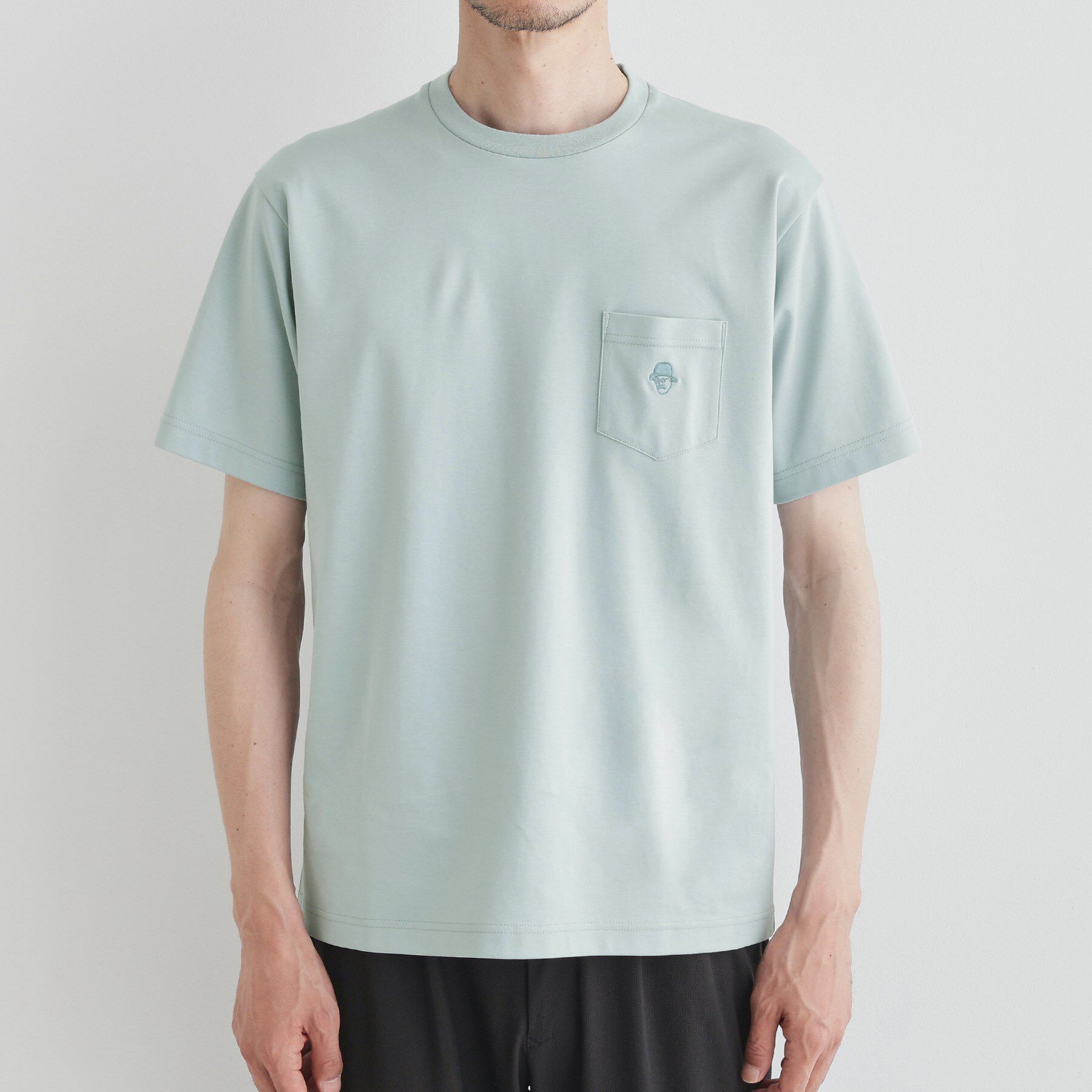 TAKEO KIKUCHI「【COOL CITY WEAR】ワンポイント刺しゅう ポケットTシャツ /接触冷感」|Tシャツ・カットソー|
