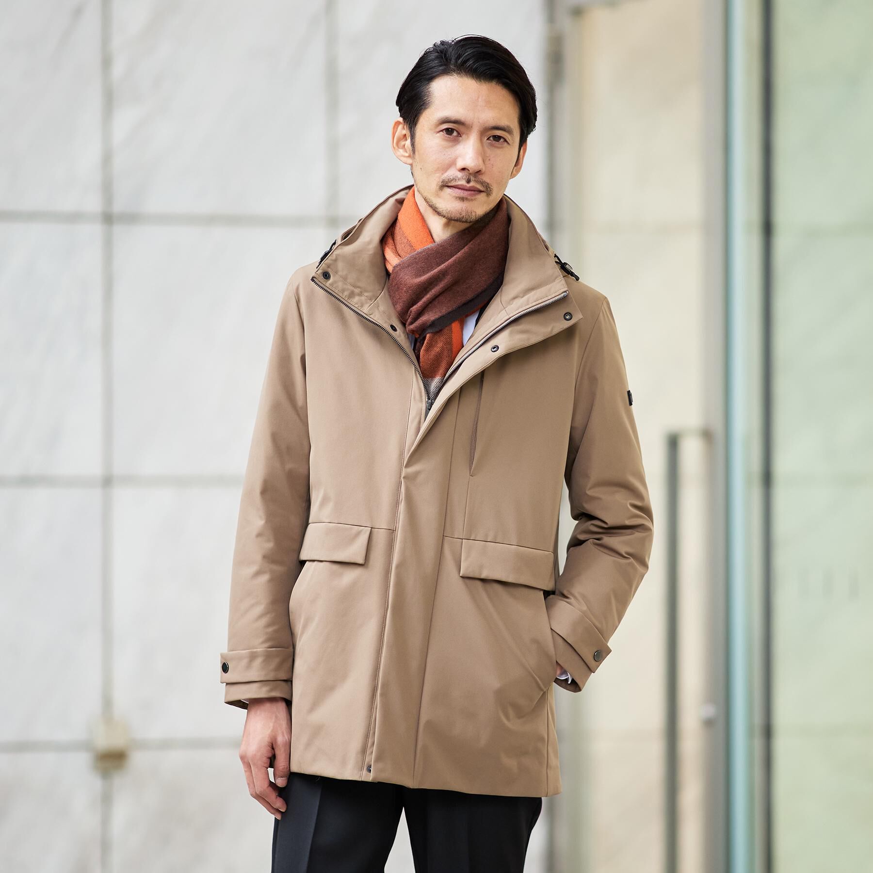 TAKEO KIKUCHI「【None Of Stress】ストレッチ ダウンブルゾン」|ダウン|