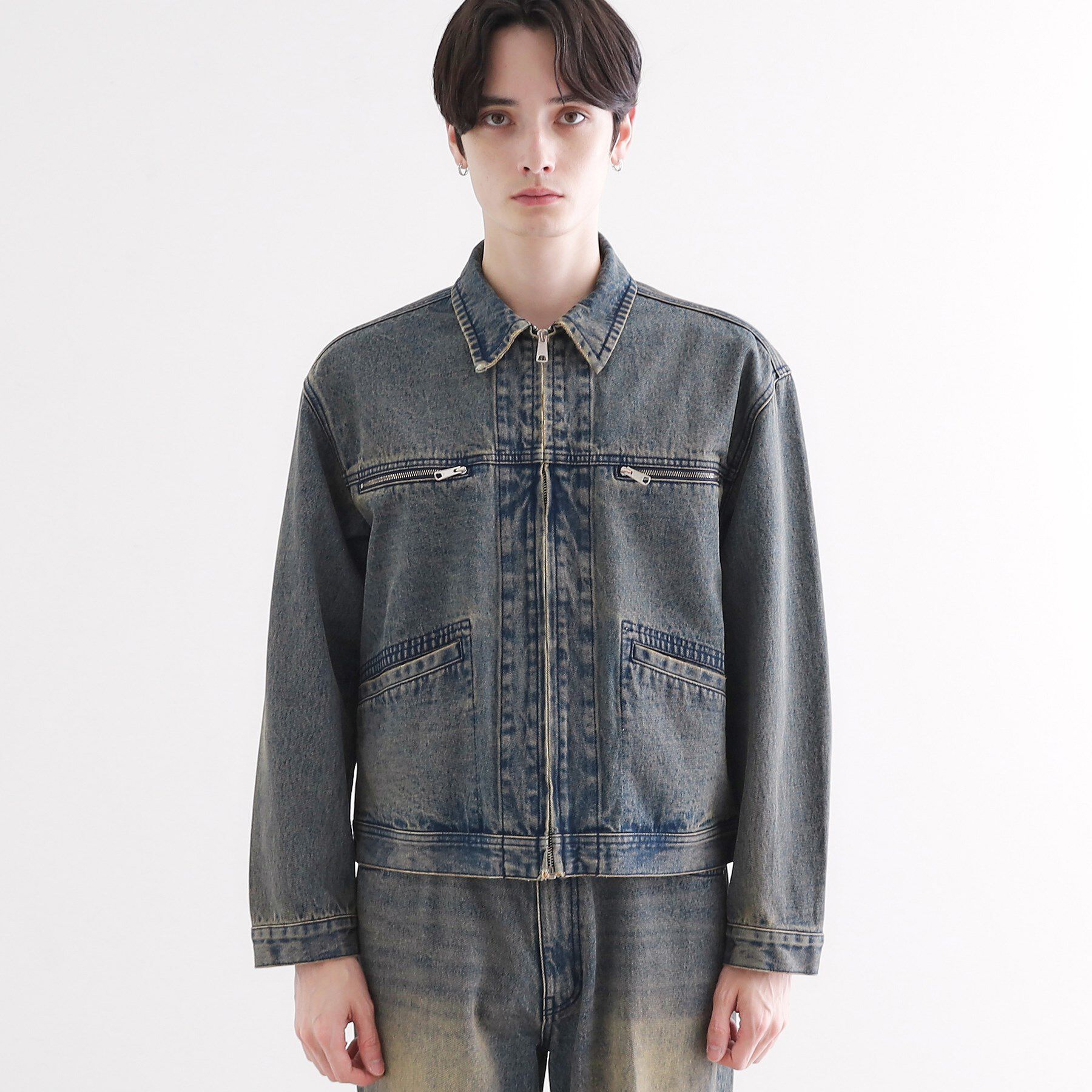tk.TAKEO KIKUCHI「デニムブルゾン」|デニムジャケット|