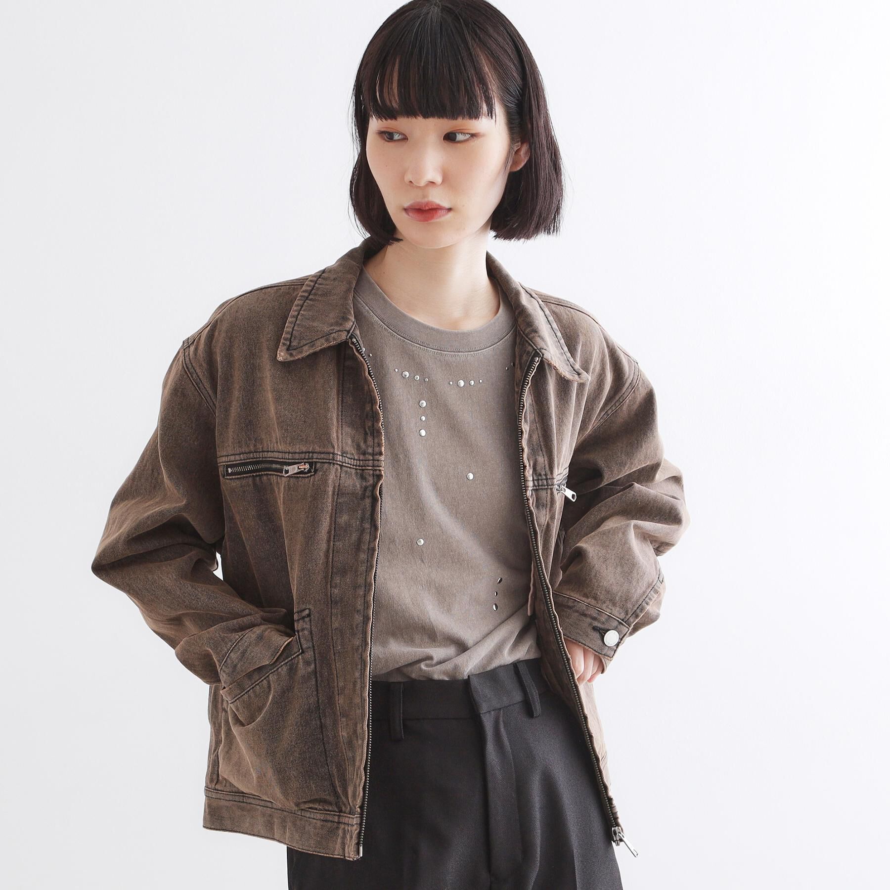 tk.TAKEO KIKUCHI「デニムブルゾン」|デニムジャケット|