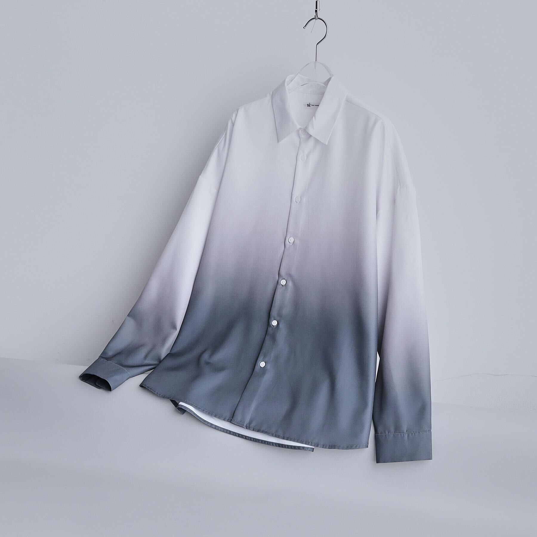 tk.TAKEO KIKUCHI「【選べる7色】オーバーとろみシャツ」|シャツ・ブラウス|グレー(112)