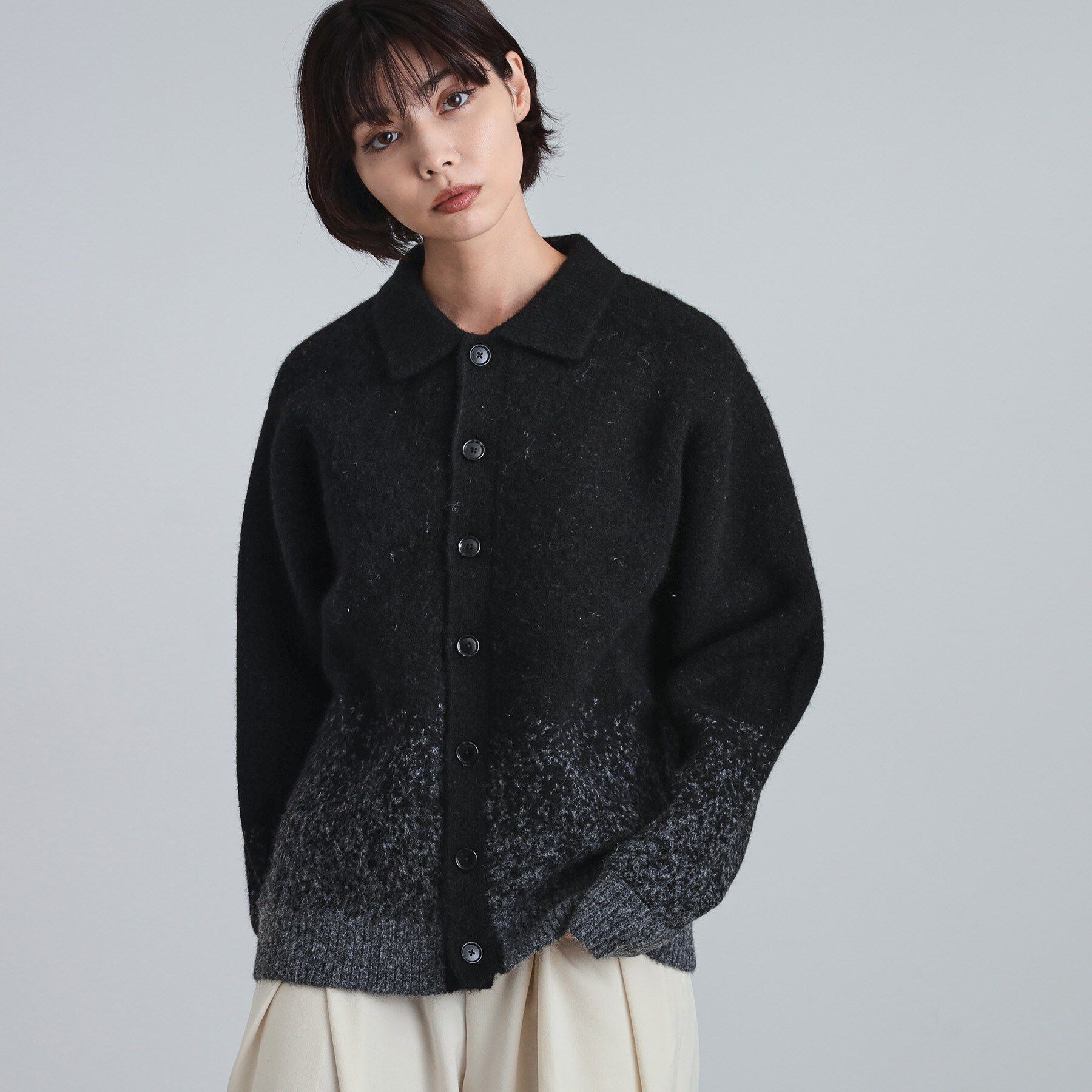 tk.TAKEO KIKUCHI「ミスティーシャギーカーディガン」|カーディガン|