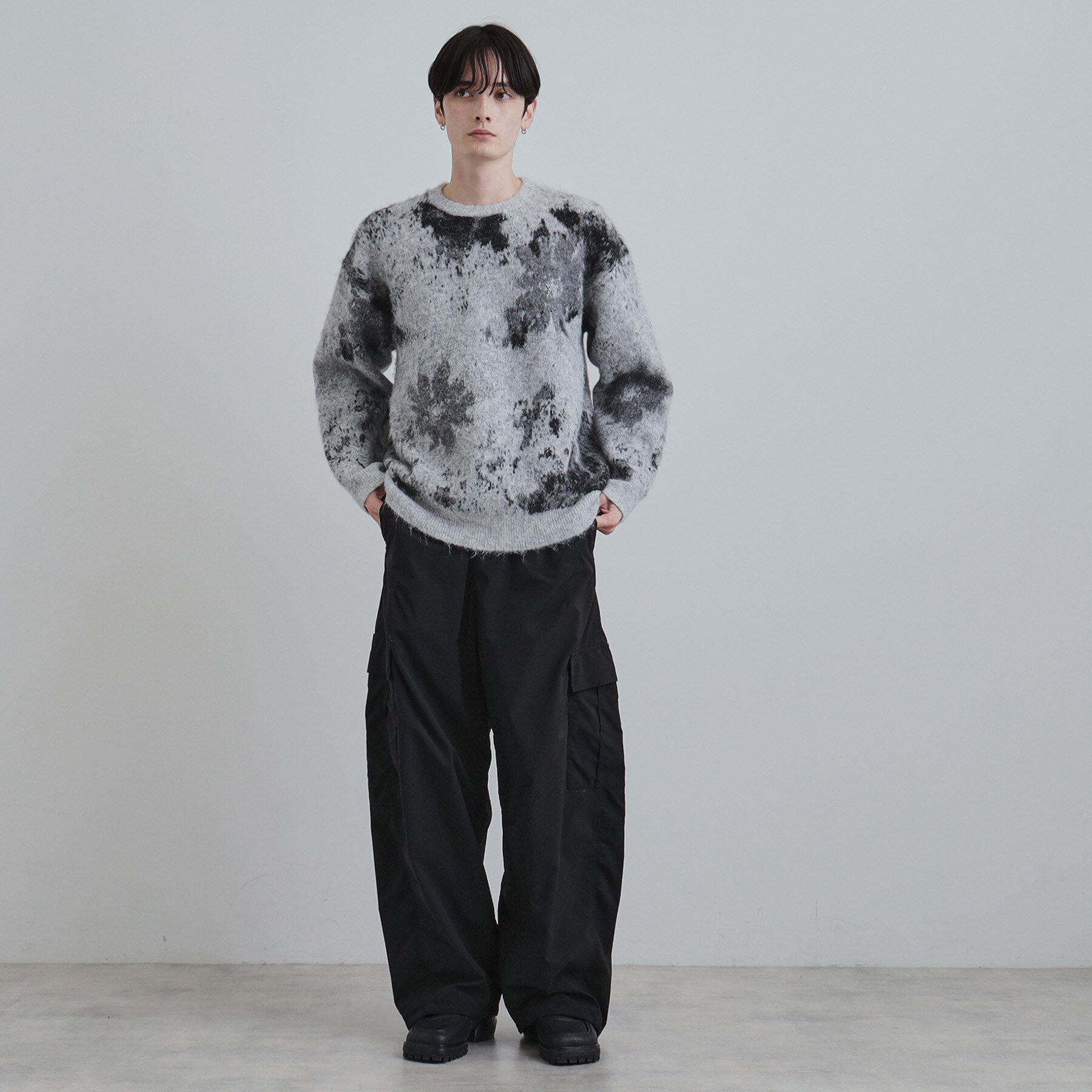 tk.TAKEO KIKUCHI「アブストフラワーシャギーニットプルオーバー」|ニット・セーター|