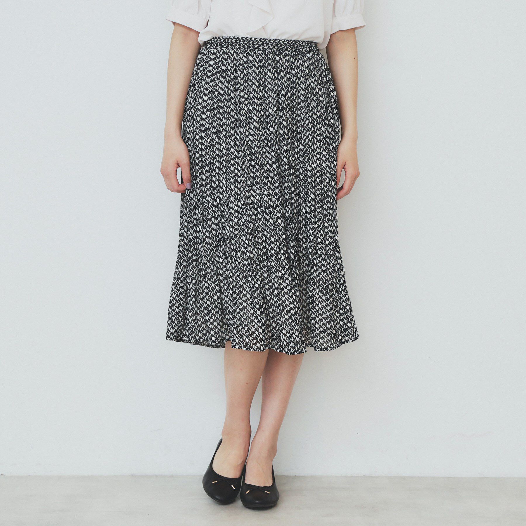 index「《新色追加》着丈が選べる！プリーツフレアスカート【イージーケア／防シワ／洗濯機洗い可】」|スカート|グレー(717)