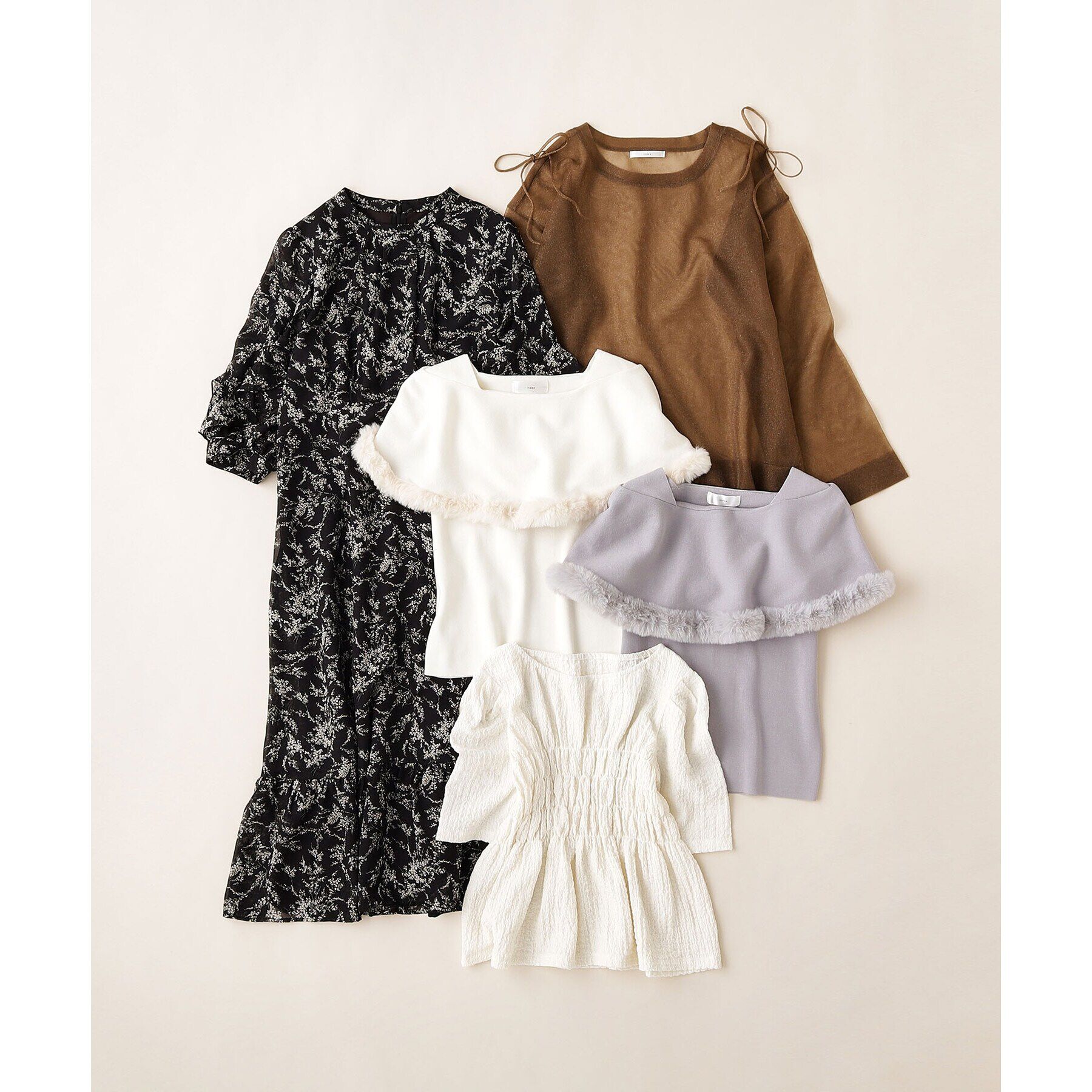 index「ラメシアースリットリボンスリーブニット【洗濯機洗い可/抗ピル】」|ニット・セーター|