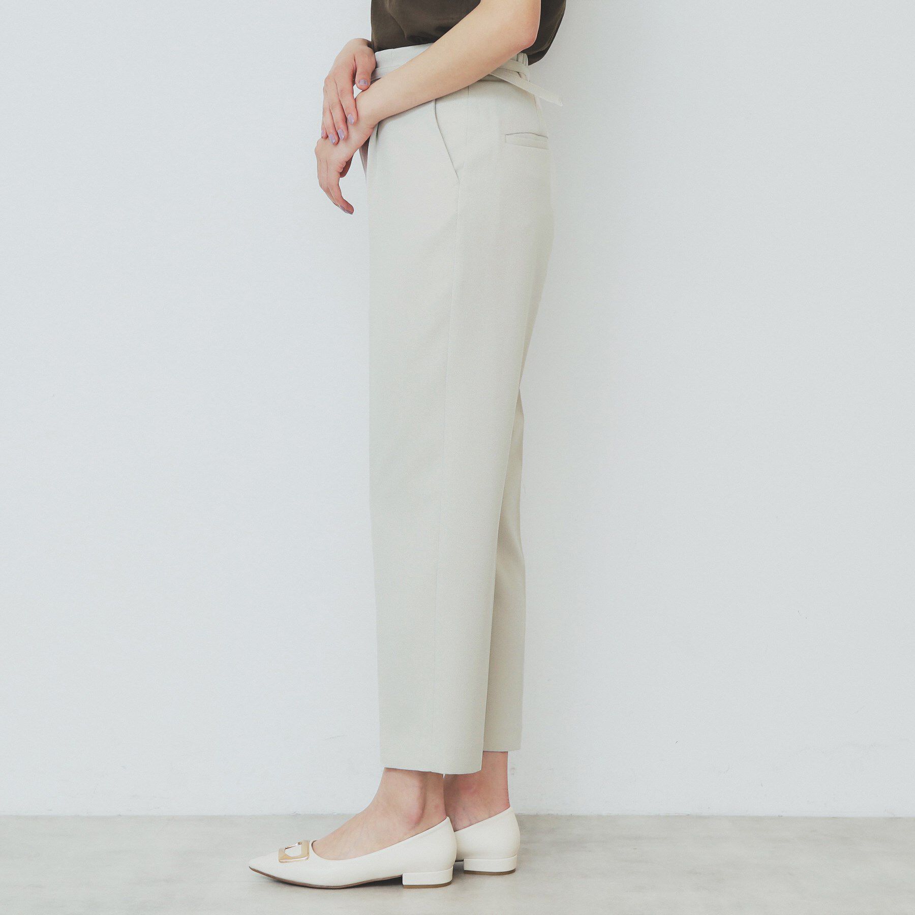 index「ストレッチテーパードパンツ【洗濯機洗い可/吸水速乾/防シワ】」|その他|