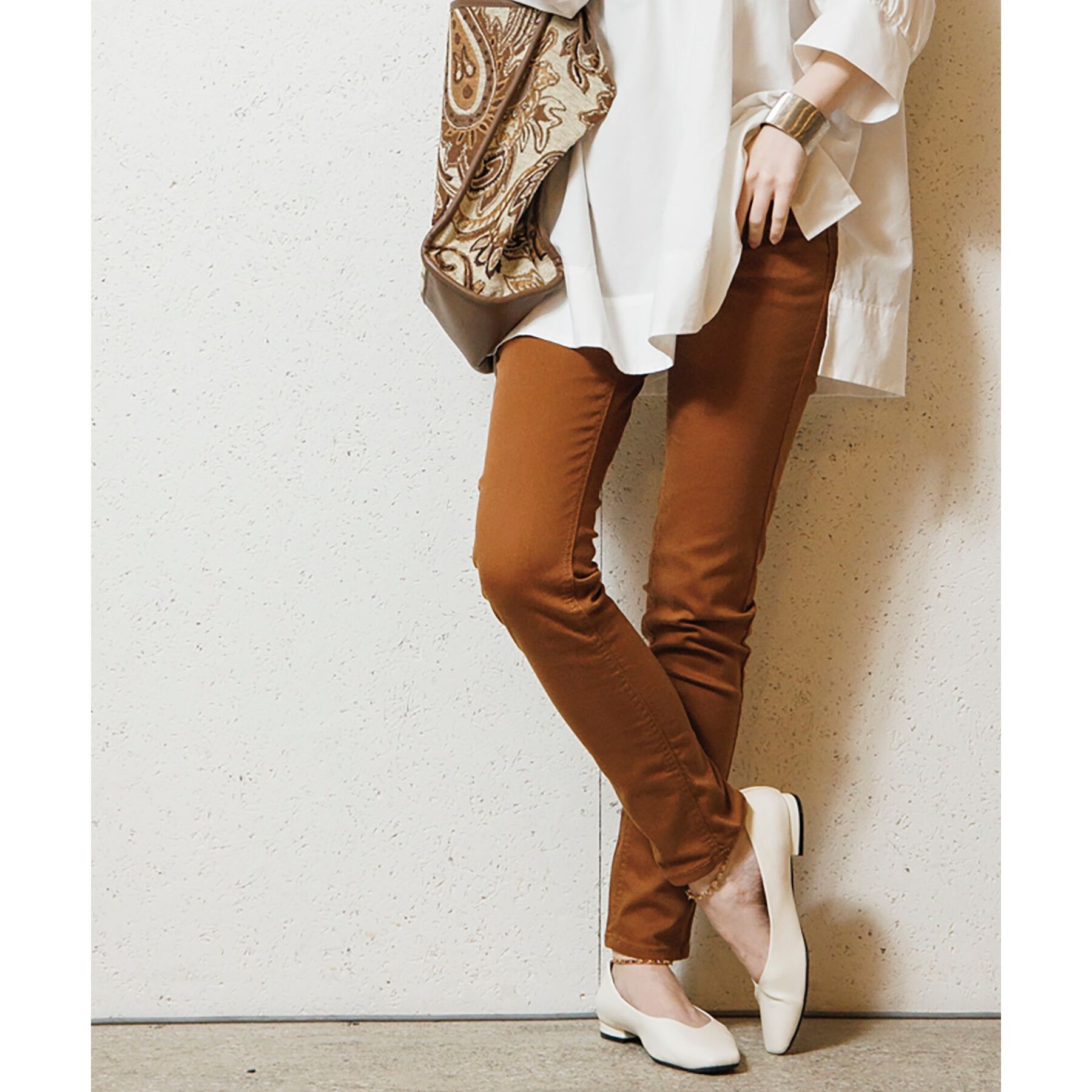 OPAQUE.CLIP「ストレッチスキニーパンツ」|その他|ダークブラウン(04