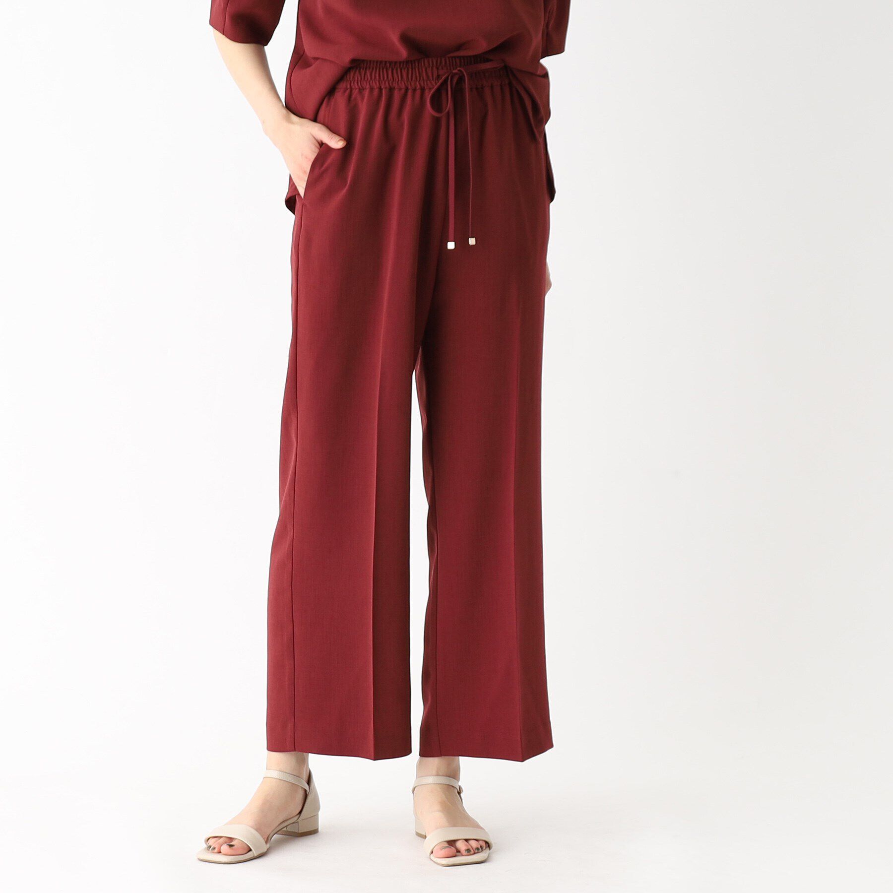 OPAQUE.CLIP「《トールサイズ有》セットアップ対応 イージーワイドパンツ【洗濯機洗い可/イージーケア/ストレッチ】」|その他|