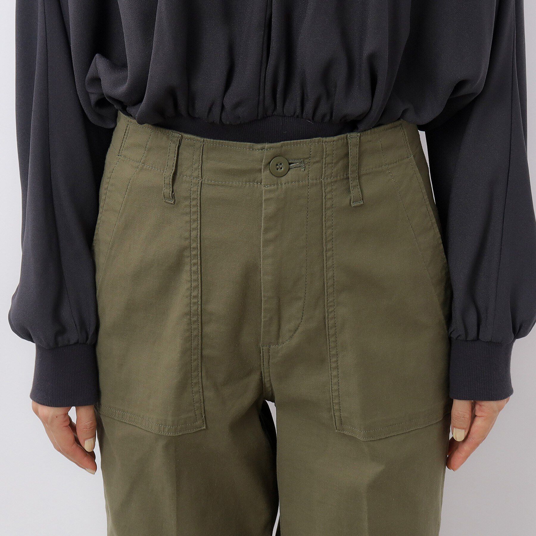 OPAQUE.CLIP「オーガニックコットン混 ベイカーパンツ」|その他|