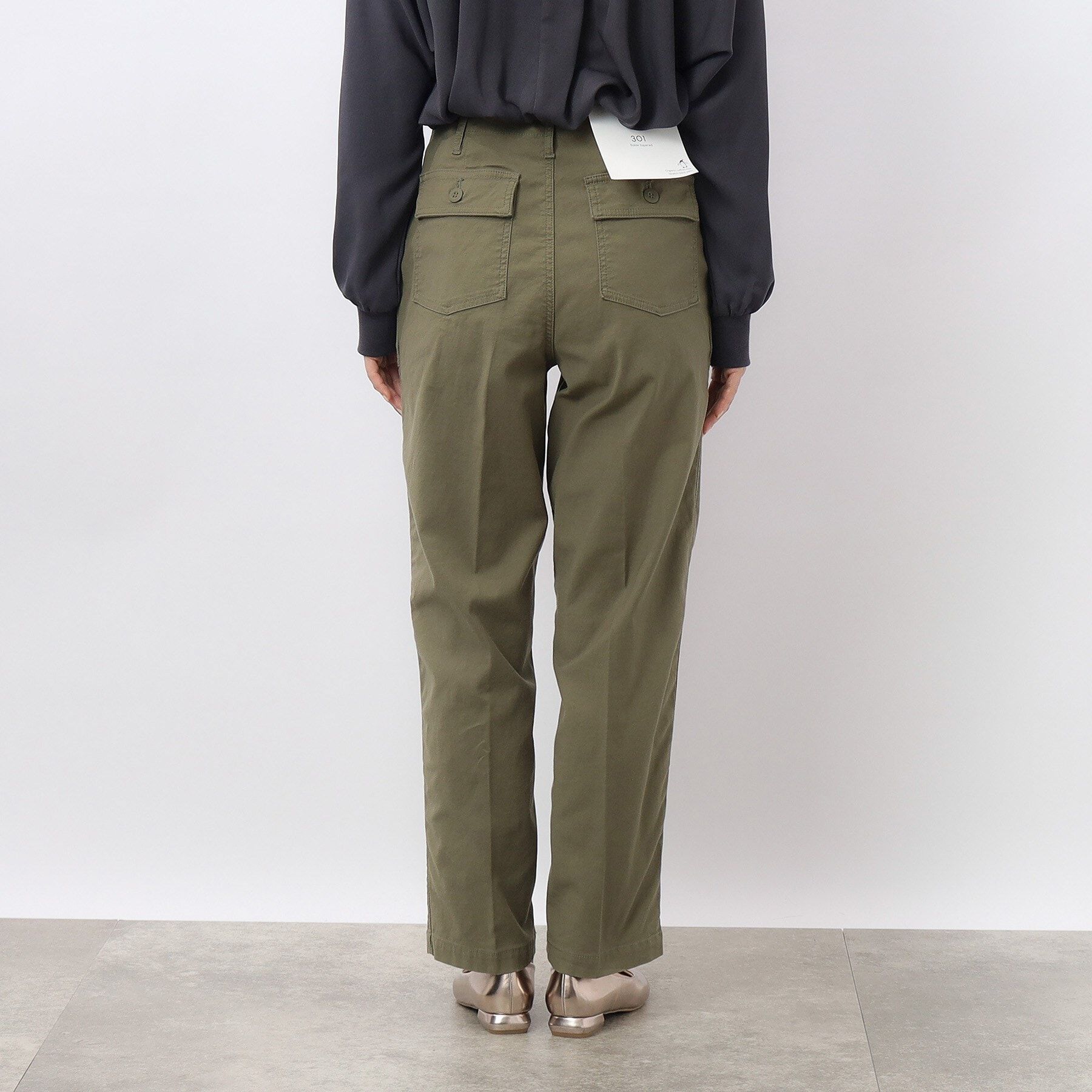 OPAQUE.CLIP「オーガニックコットン混 ベイカーパンツ」|その他|