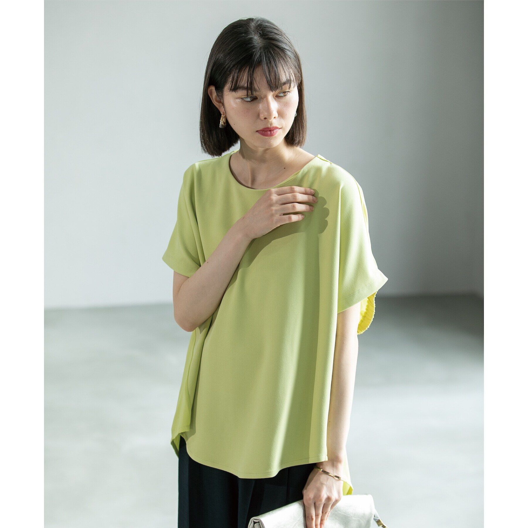 OPAQUE.CLIP「UV ドッキングドルマントップス【洗濯機洗い可】」|Tシャツ・カットソー|