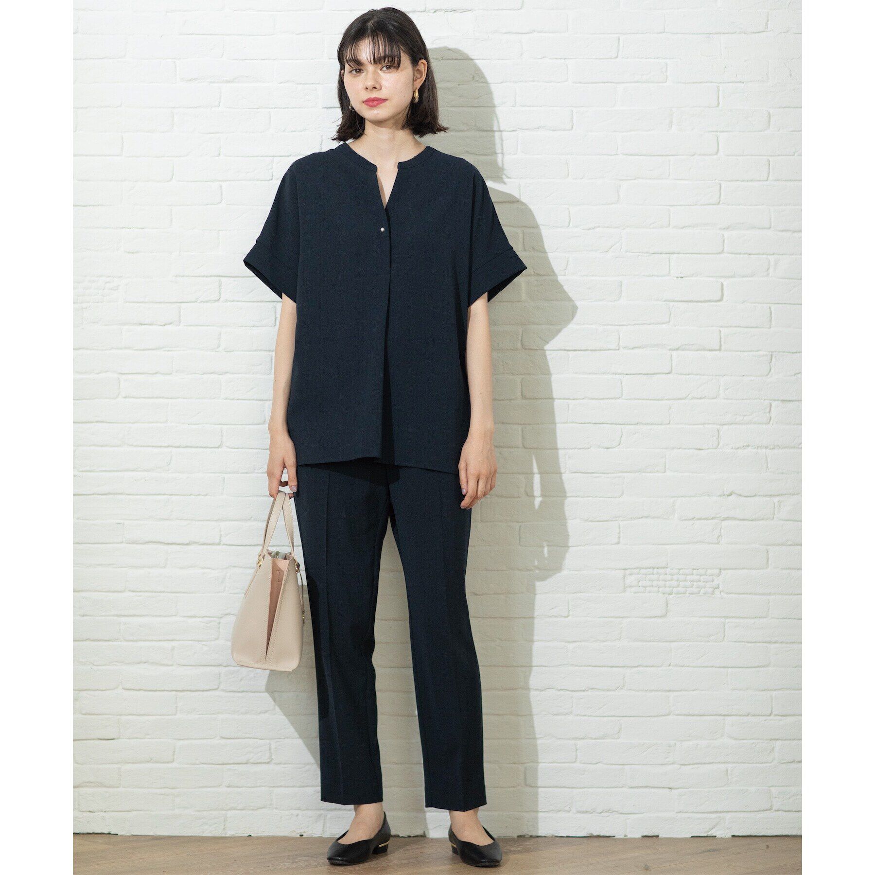 OPAQUE.CLIP「≪SS-LLsize≫ ストレッチ美脚イージーテーパードパンツ/セットアップ対応 【防シワ/抗ピル/」|その他|