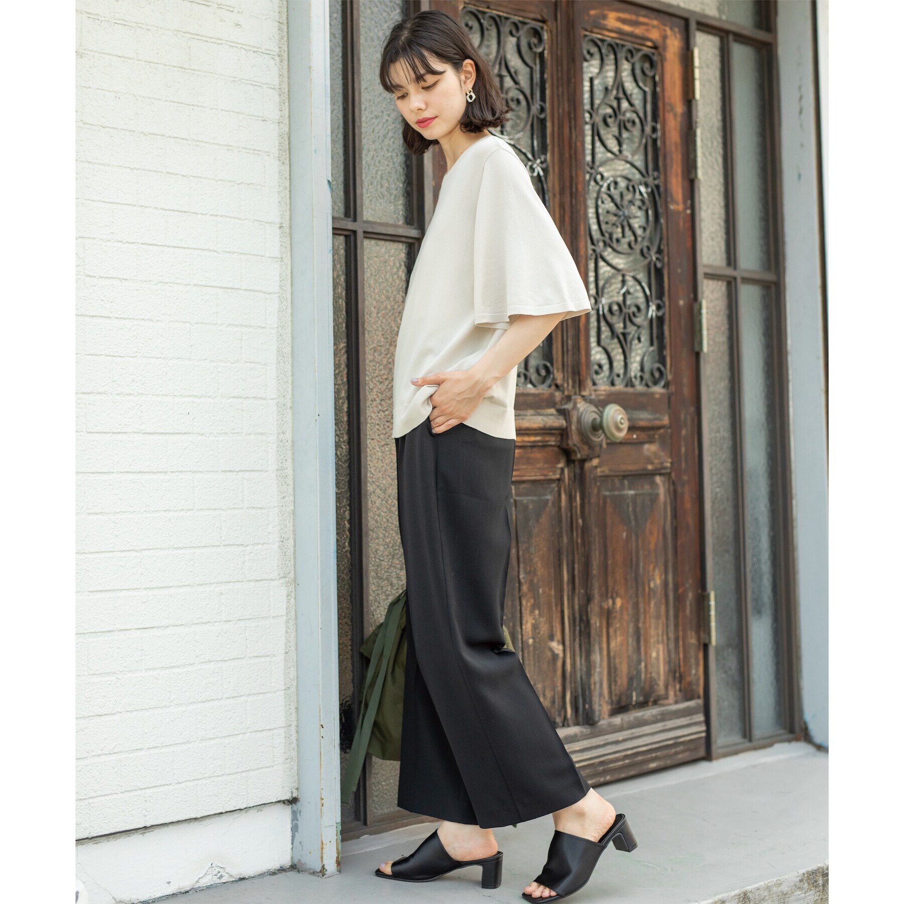 OPAQUE.CLIP「≪SS-LLsize≫ ストレッチ美脚イージーワイドパンツ/セットアップ対応【防シワ/抗ピル/洗濯機」|その他|