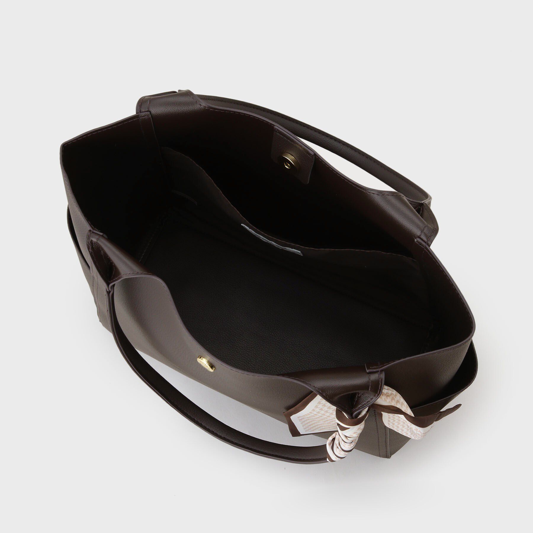 OPAQUE.CLIP「【A4サイズ対応】千鳥柄スカーフ付きトートバッグ」|トートバッグ|