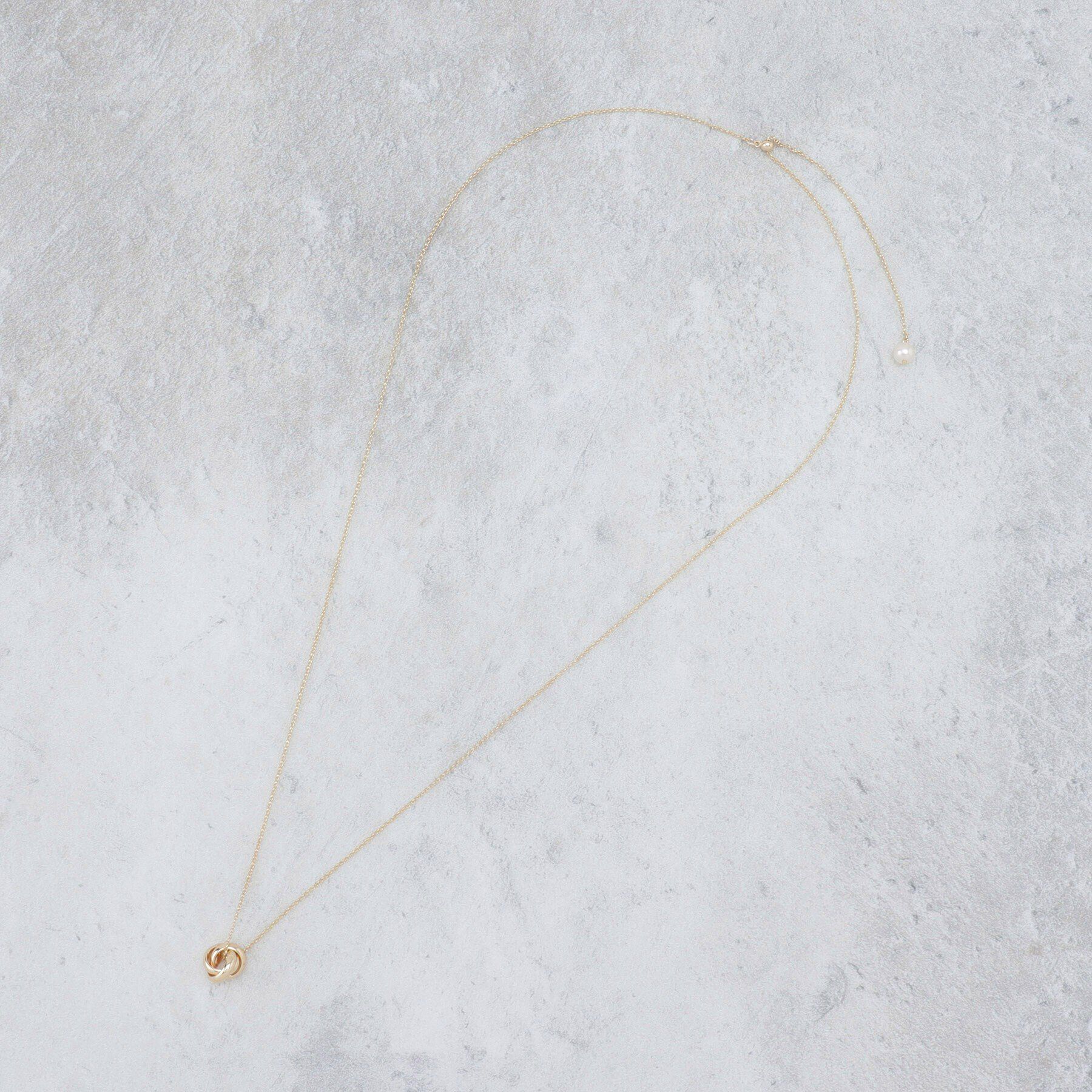 OPAQUE.CLIP「3連リングメタルネックレス」|ネックレス|