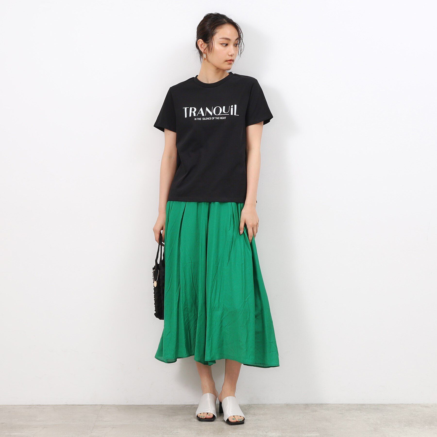 OPAQUE.CLIP「ロゴプリントTシャツ【洗濯機洗い可】」|Tシャツ・カットソー|