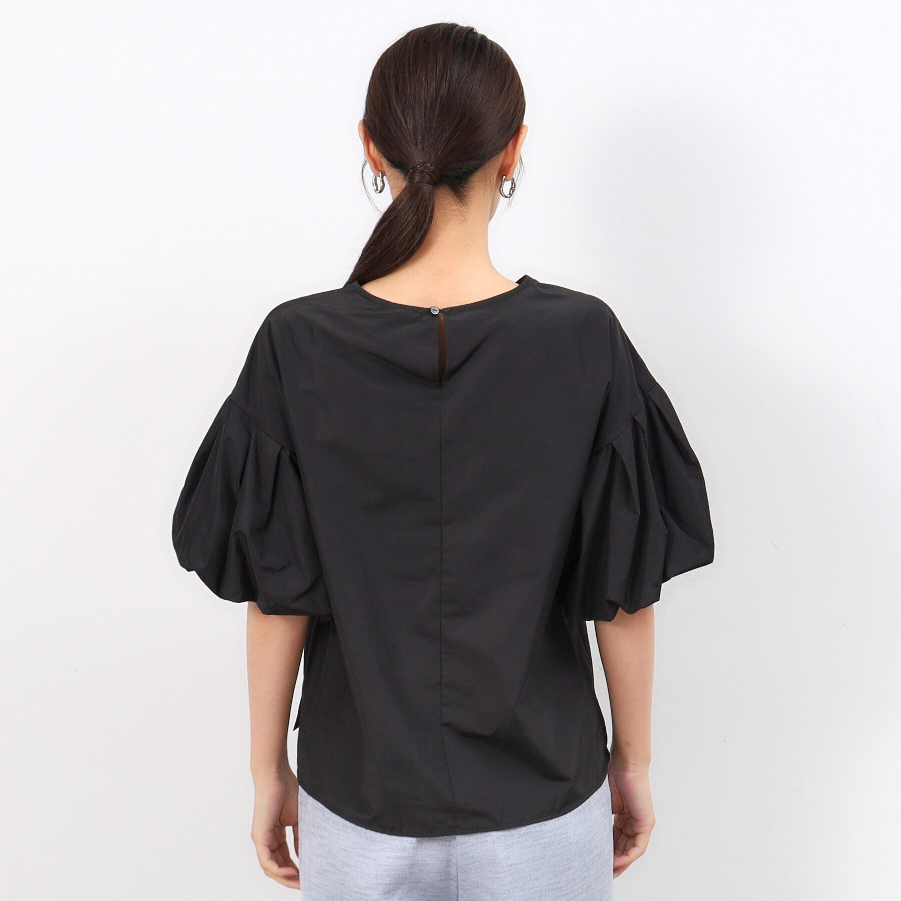 OPAQUE.CLIP「バルーンスリーブブラウス【洗濯機洗い可】」|シャツ・ブラウス|