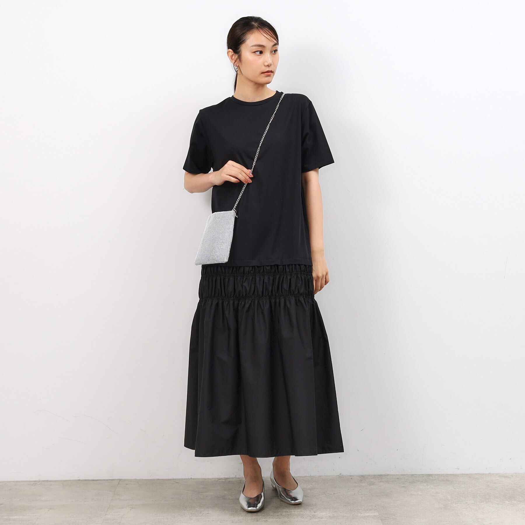 OPAQUE.CLIP「ラインストーン調シャイニーミニショルダーバッグ」|ショルダー・メッセンジャー|