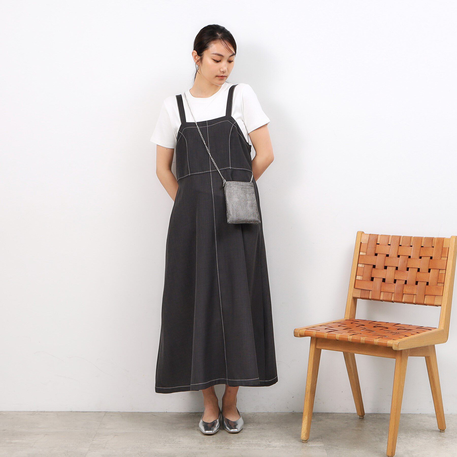 OPAQUE.CLIP「ラインストーン調シャイニーミニショルダーバッグ」|ショルダー・メッセンジャー|